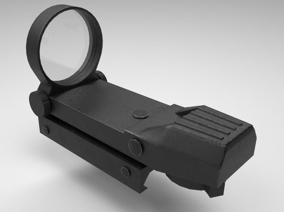 Coyote Sight - Red Dot - Weapon Attachment - PBR - 4K Textures