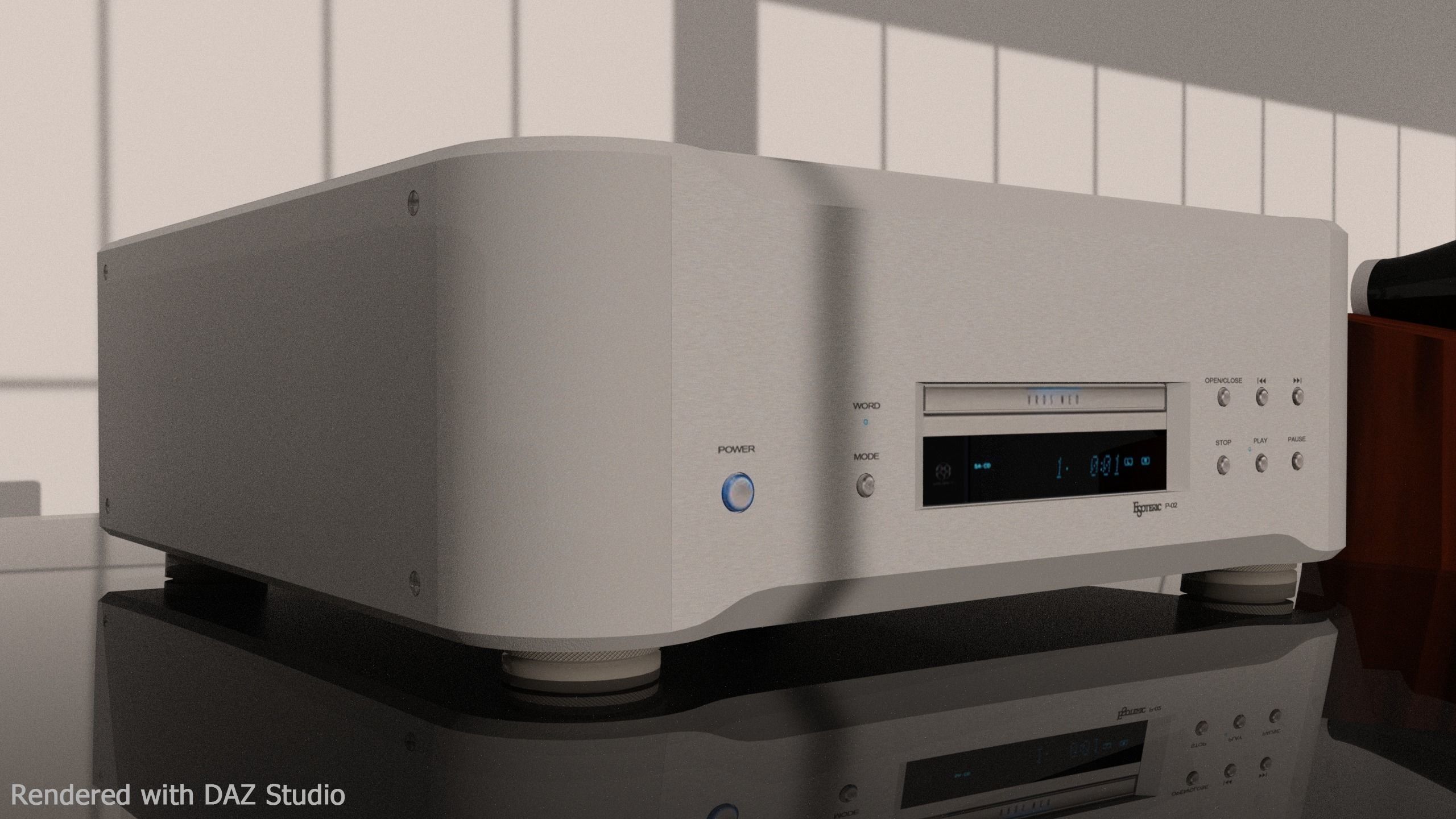 High-end SACD Esoteric P-02 3D model