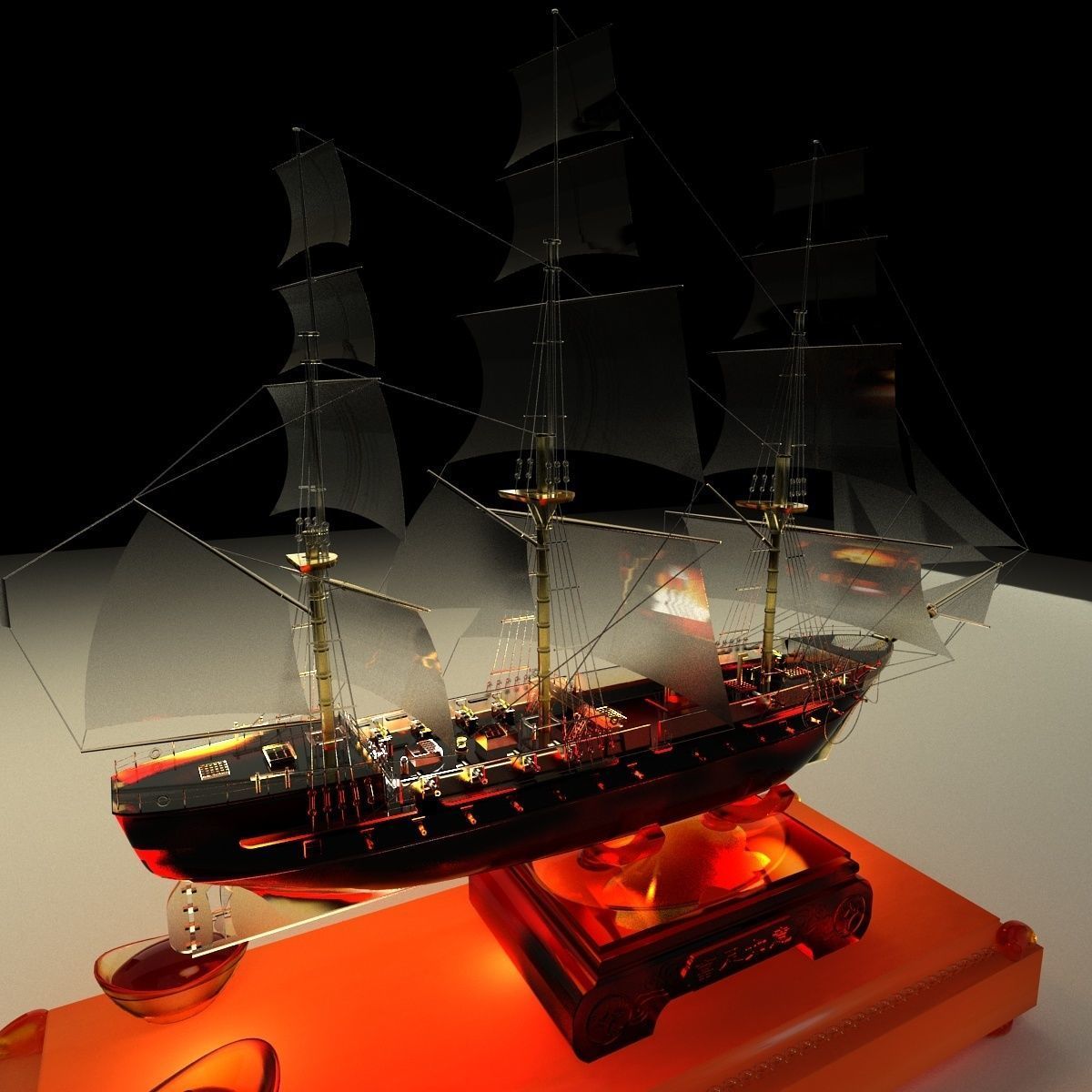 Chinese sail boat