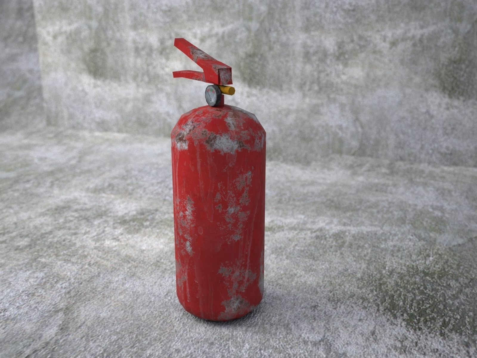 3D Old fire extinguisher | CGTrader