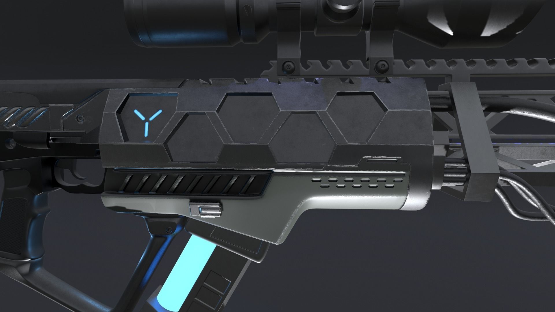 Gauss Rifle 3D model CGTrader