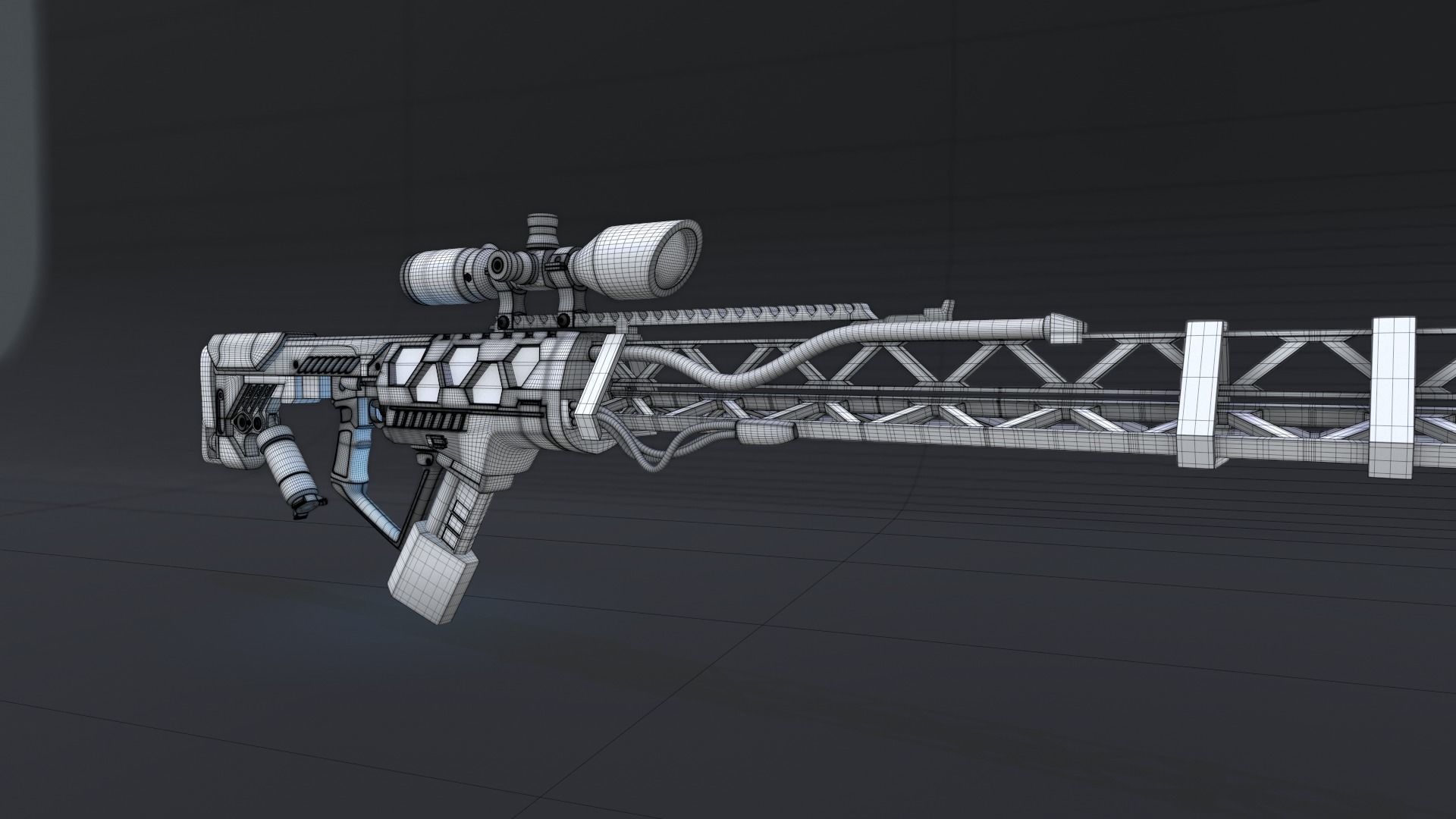 Gauss Rifle 3D model CGTrader