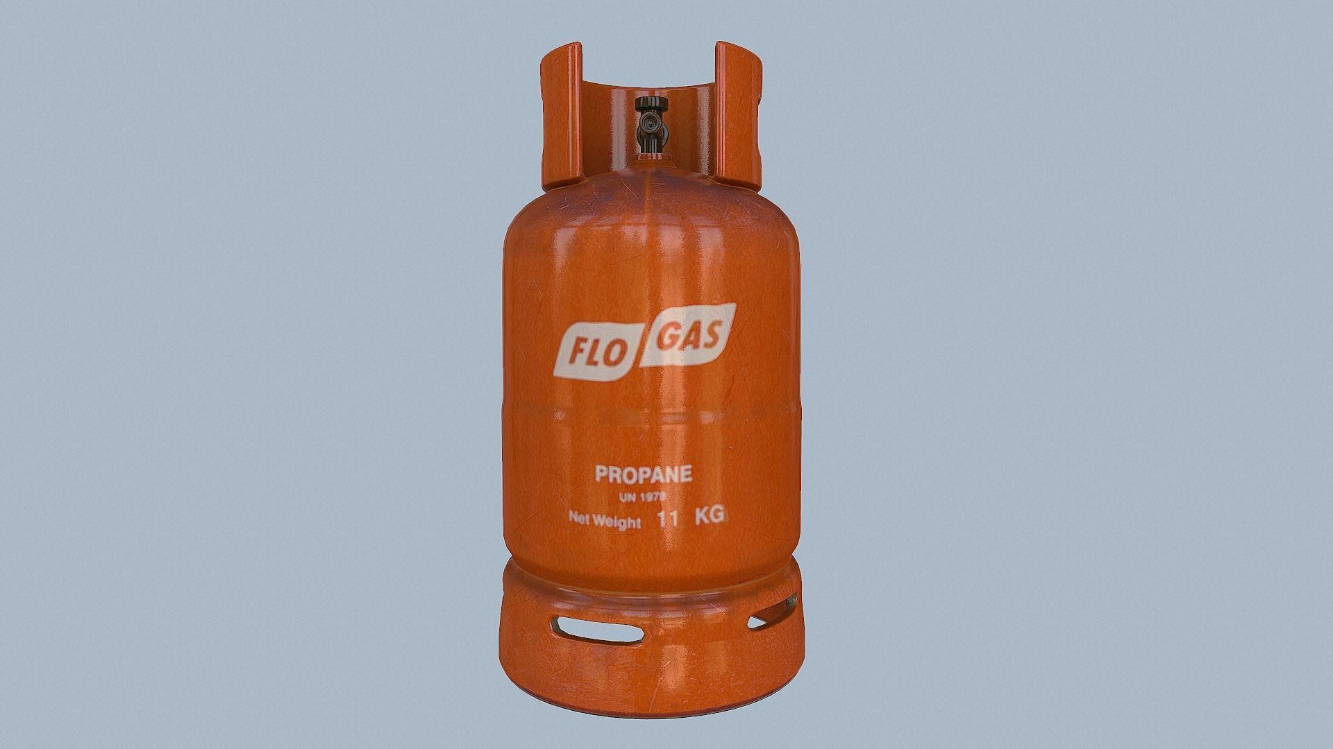 3D model Gas Cylinder Orange VR / AR / lowpoly CGTrader