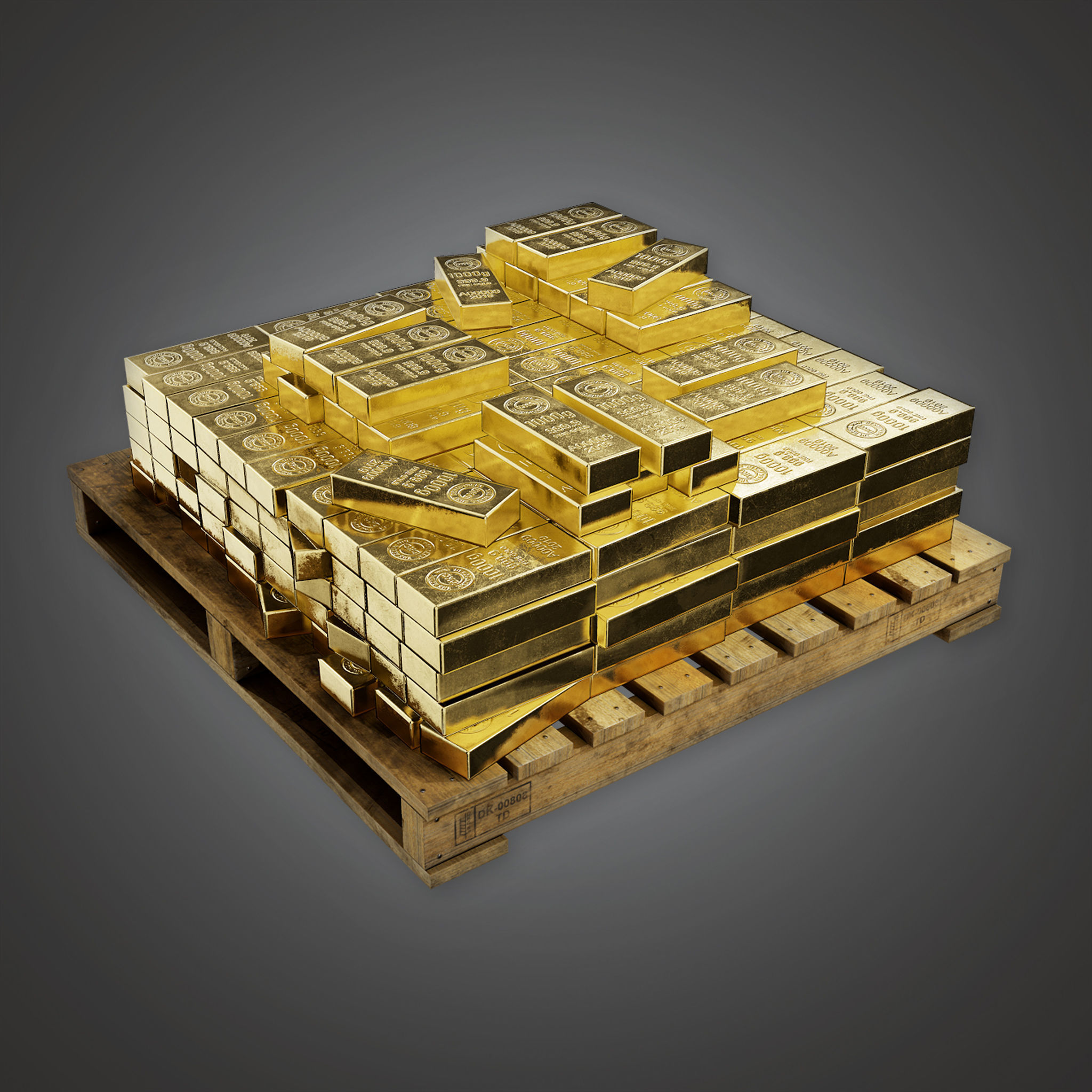 BHE - Bank Gold Stack - PBR Game Ready