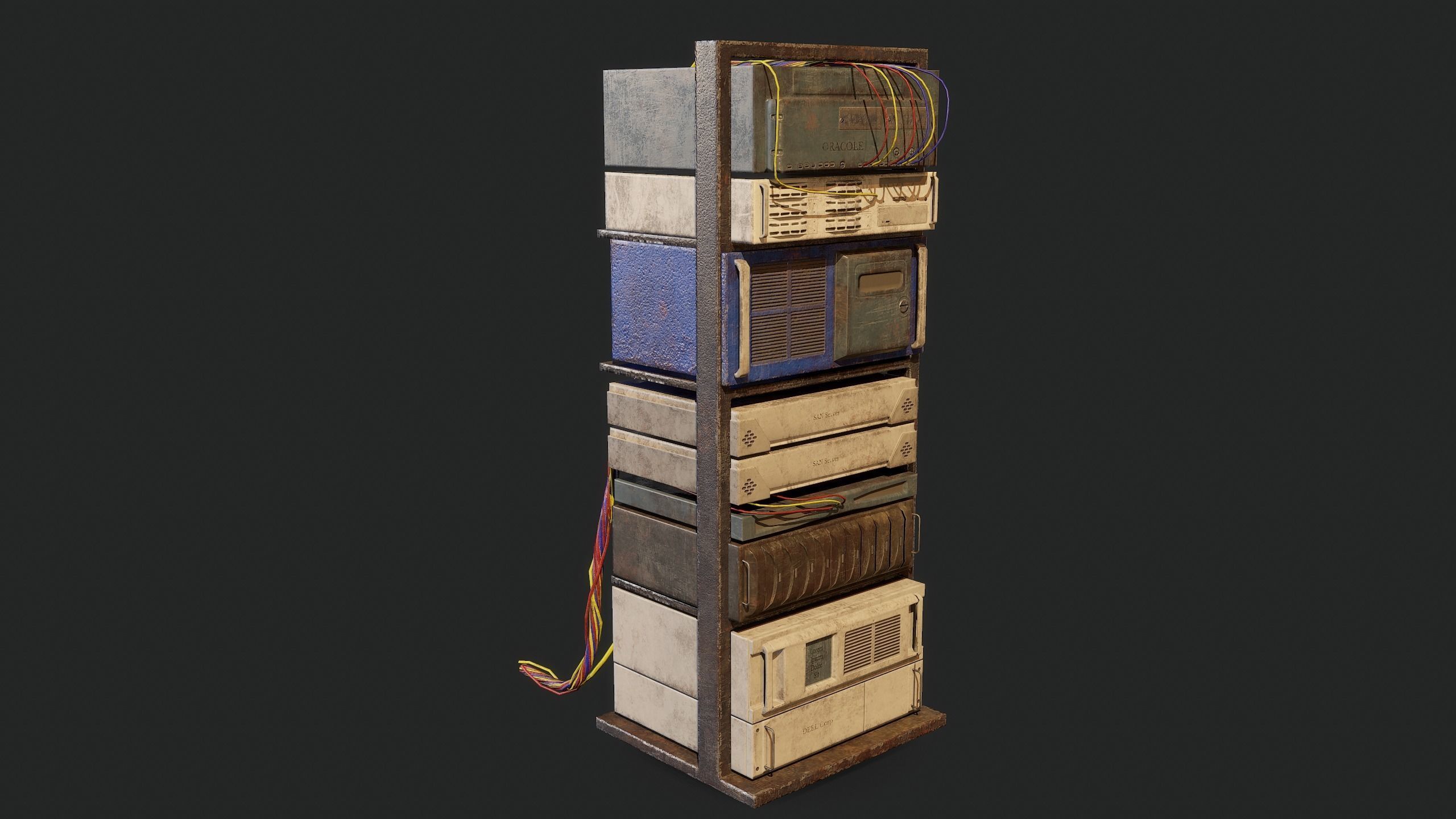3D model Old Server VR / AR / low-poly | CGTrader