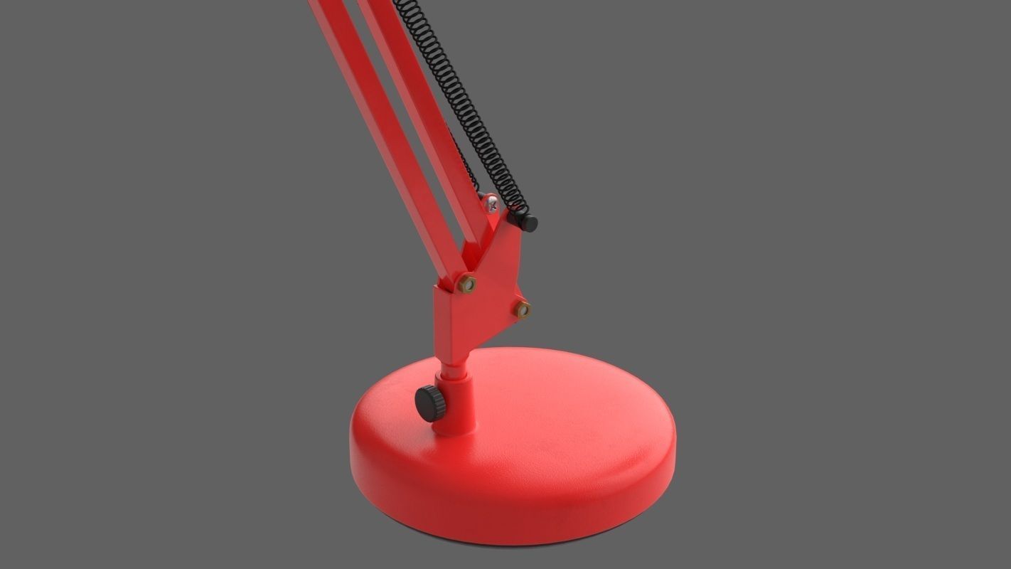 Swing Arm Lamp 3D model rigged CGTrader