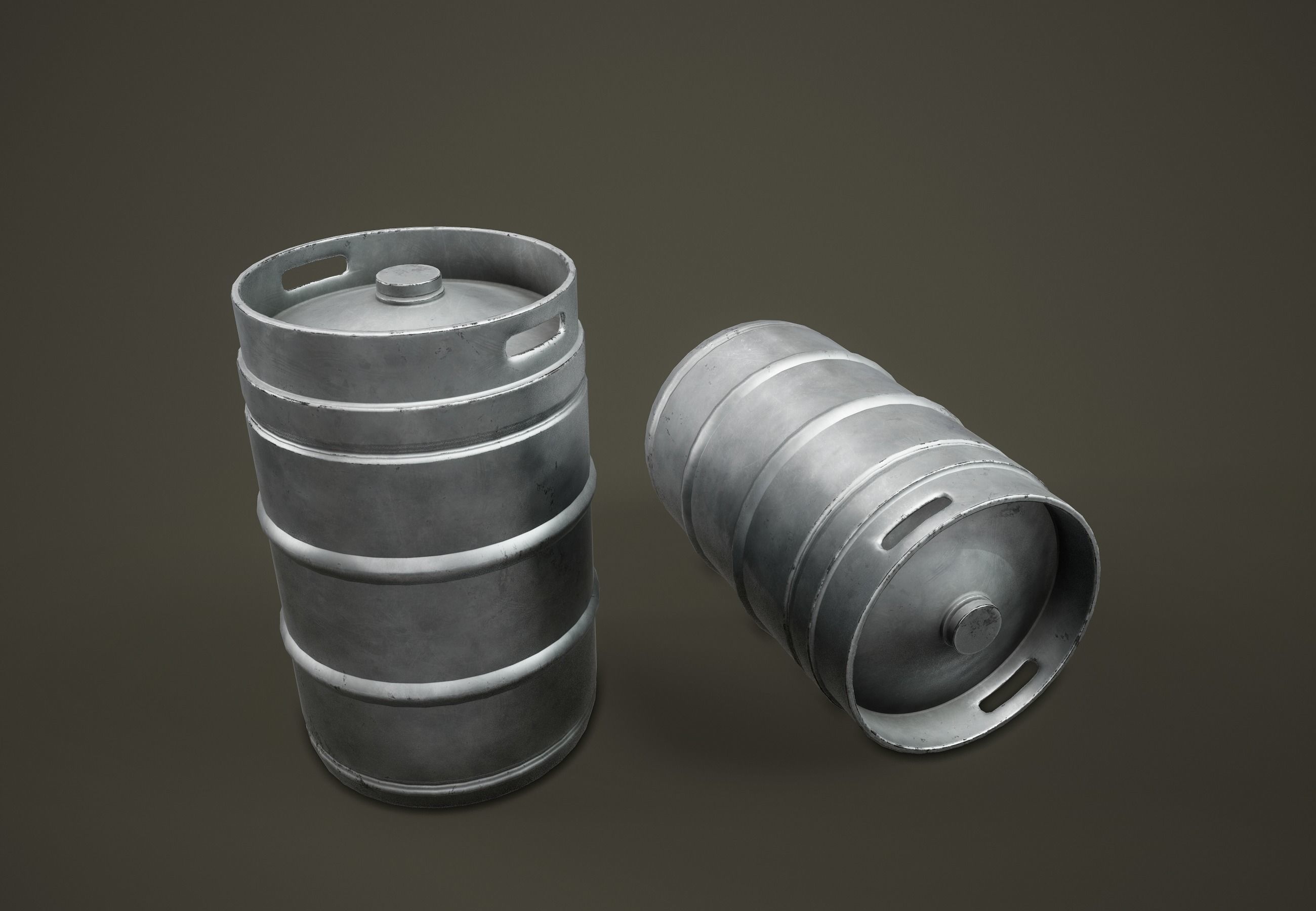 3D model Beer Keg PBR Game Ready VR / AR / lowpoly CGTrader