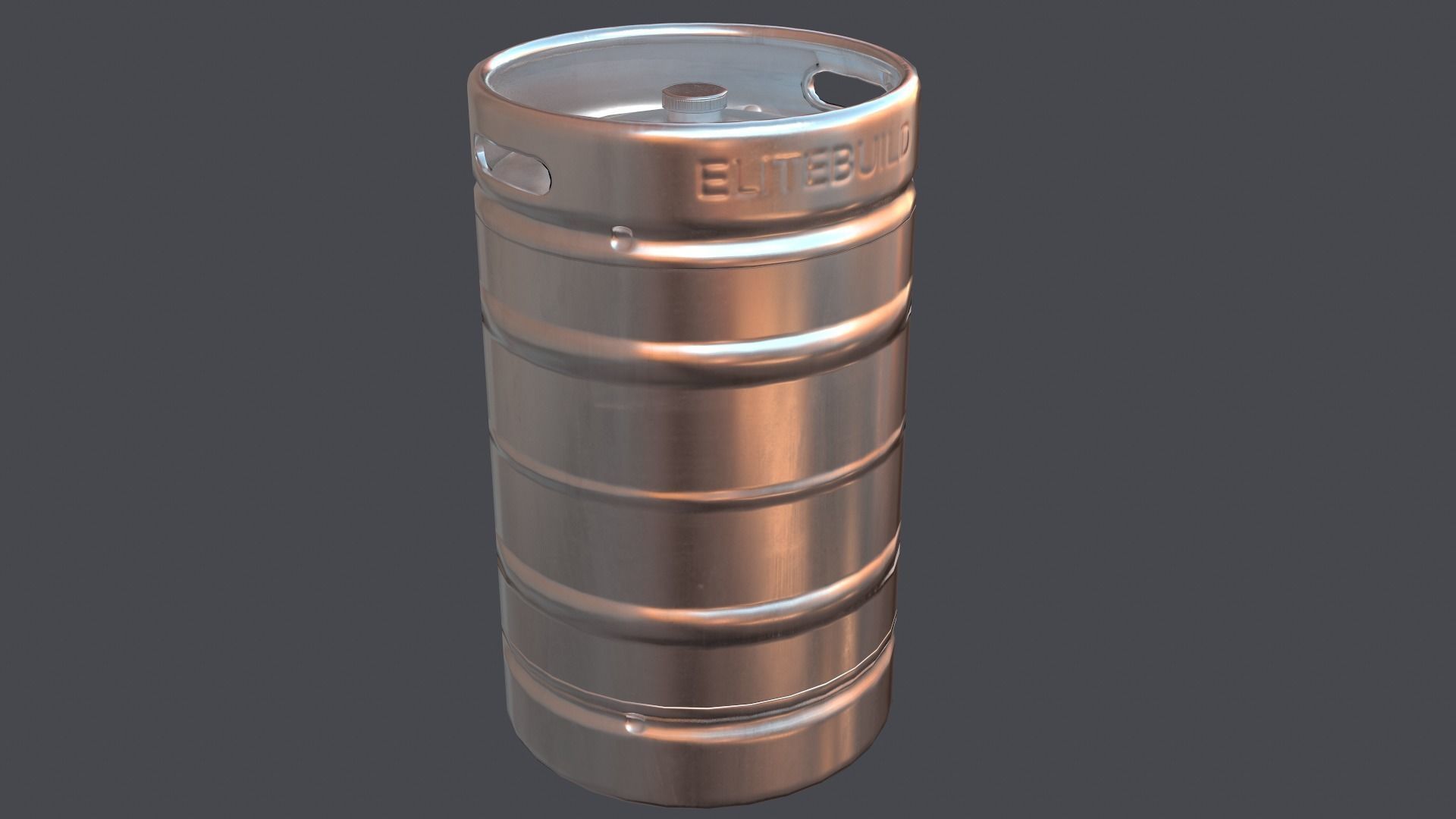 3D model Steel beer barrel VR / AR / lowpoly CGTrader