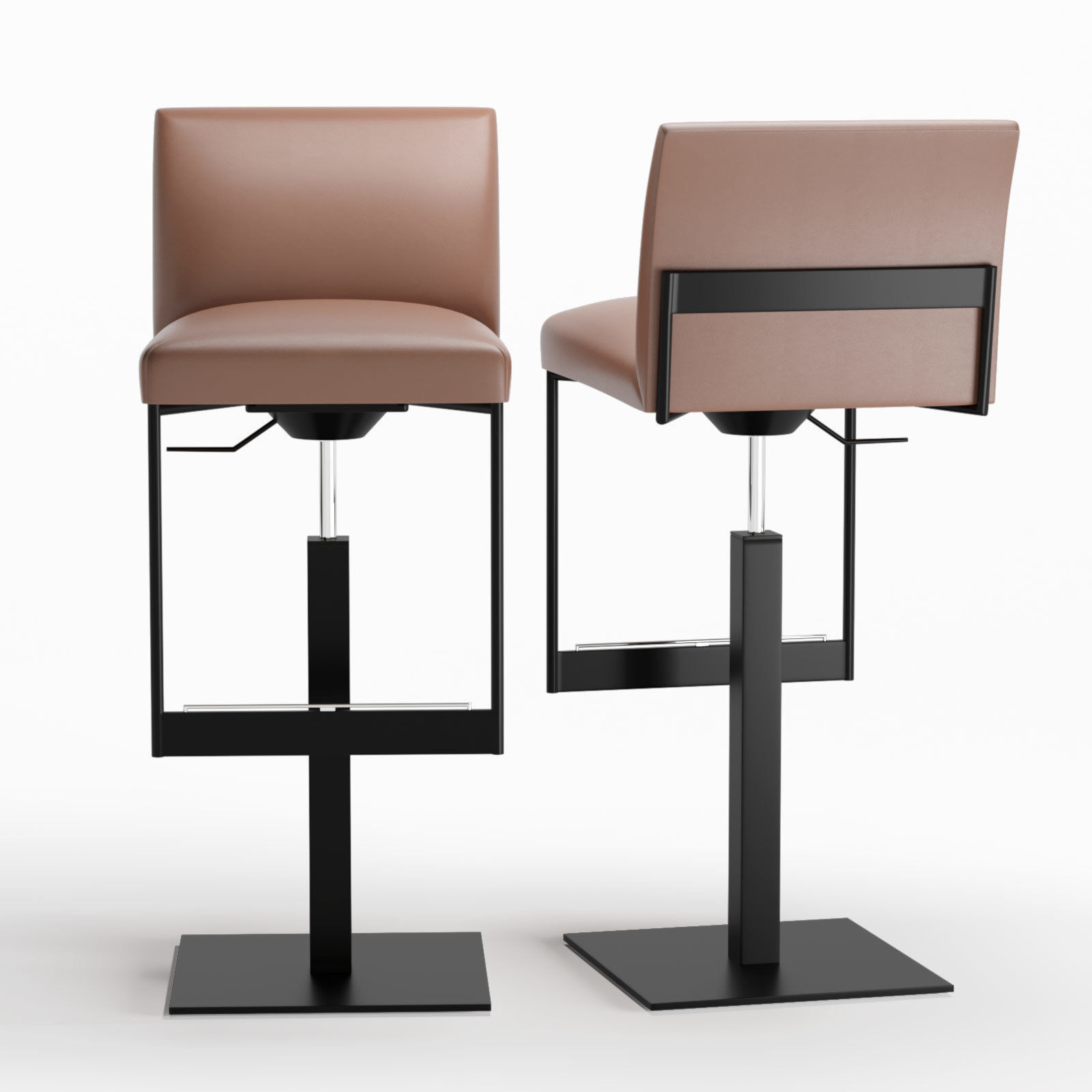 Calligaris Gala Upholstered metal stool 3D model CGTrader