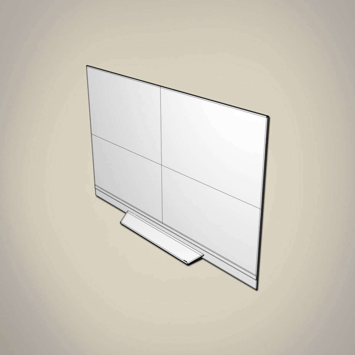 LG oled TV 3D model CGTrader
