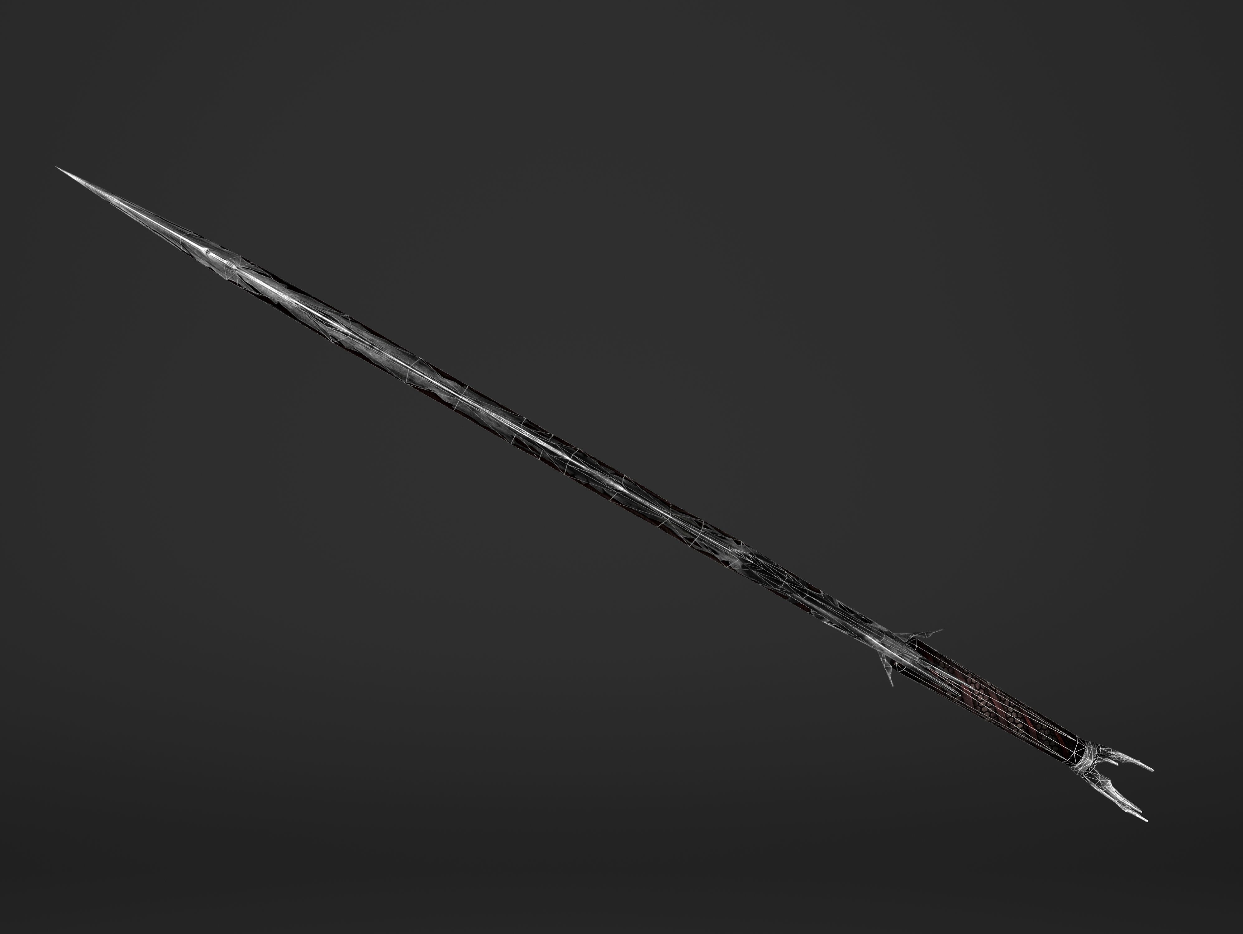 3D model Fire Great Sword VR / AR / low-poly | CGTrader