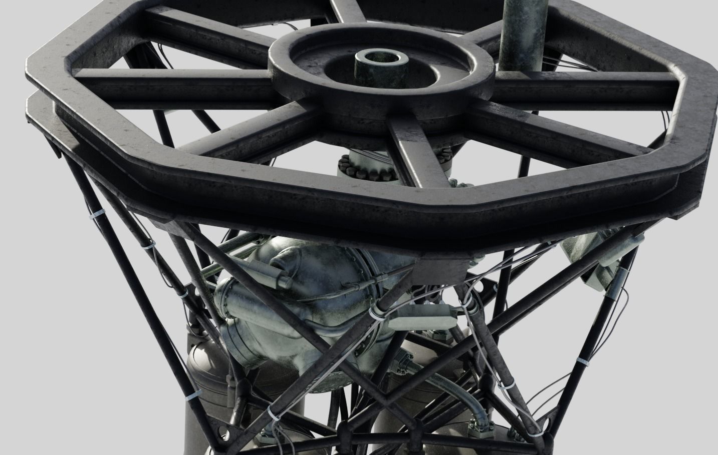 RD-108 Rocket engine 3D model | CGTrader