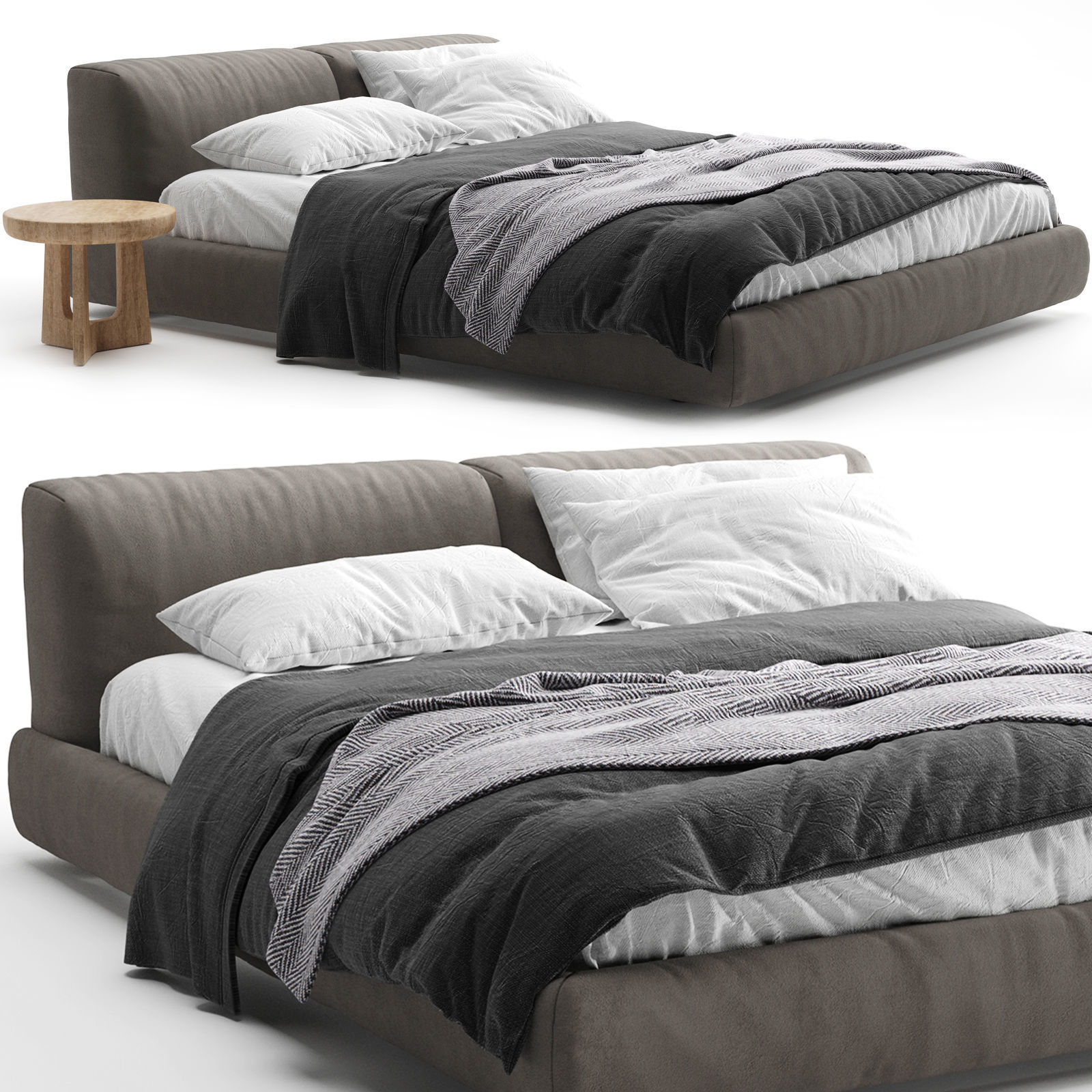 Bed Bolton Poliform 3D CGTrader
