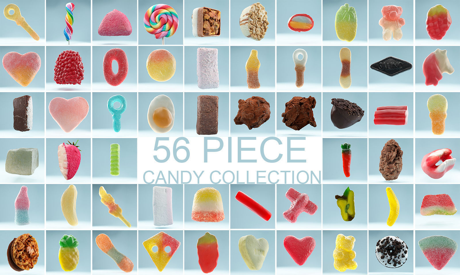 56 Piece Candy Collection
