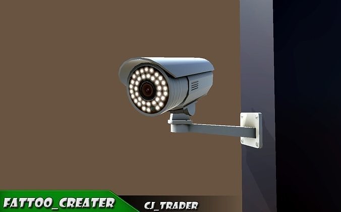 CCTV Camera low poly 3d model