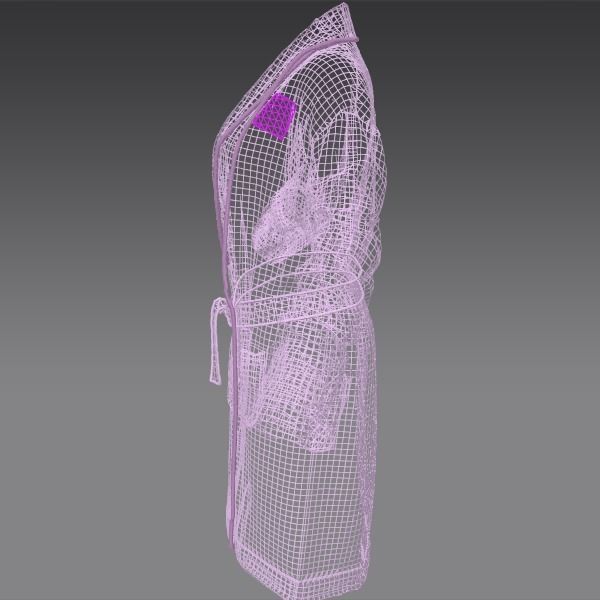 3D model Victoria Secret Bathrobe Pink VR / AR / lowpoly CGTrader