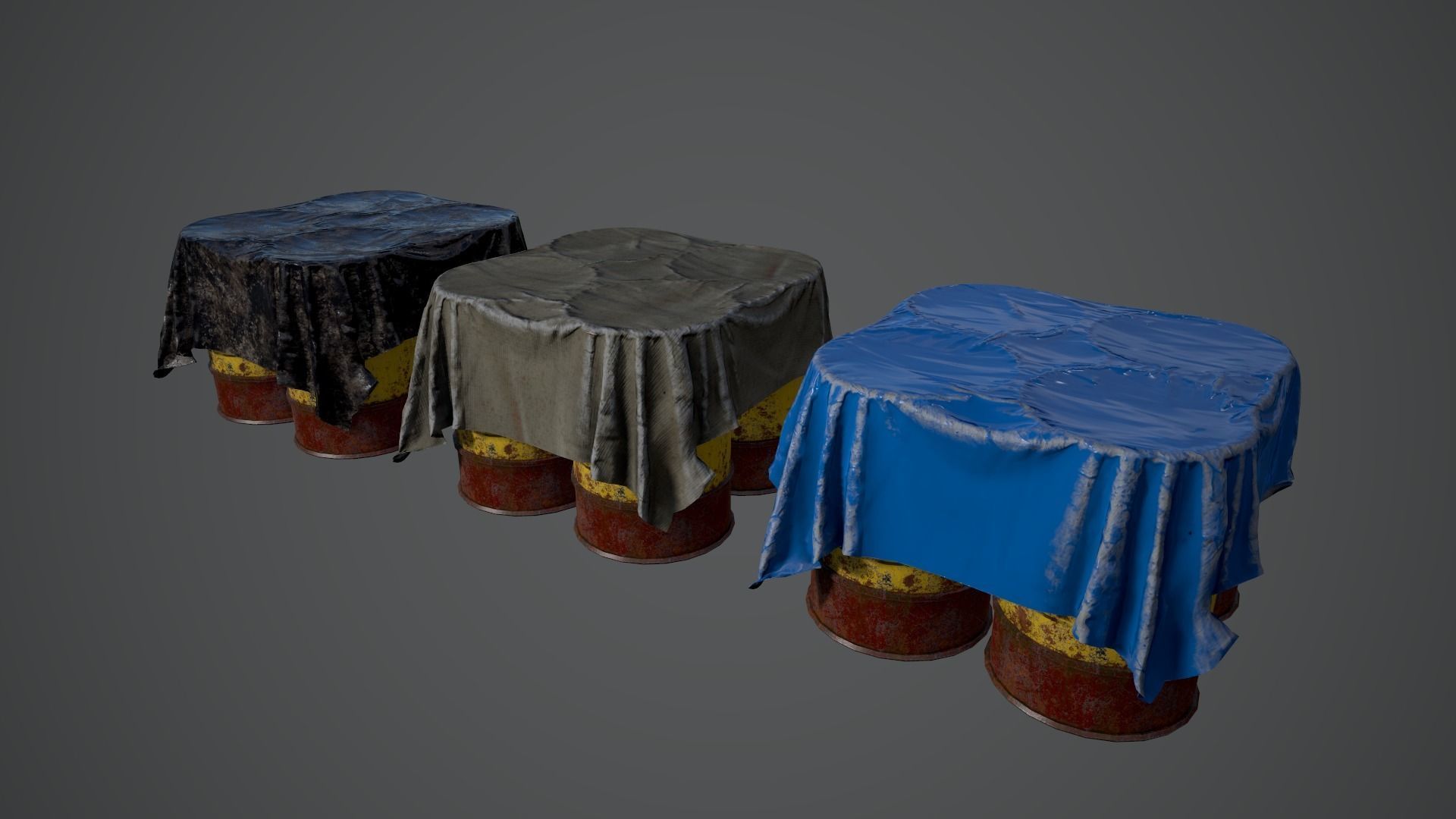 3D model BARRELS OIL Game Ready LowPoly VR / AR / low-poly | CGTrader