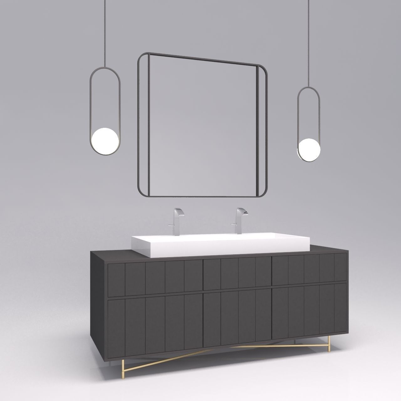 bathroom furniture free VR / AR / lowpoly 3D model CGTrader