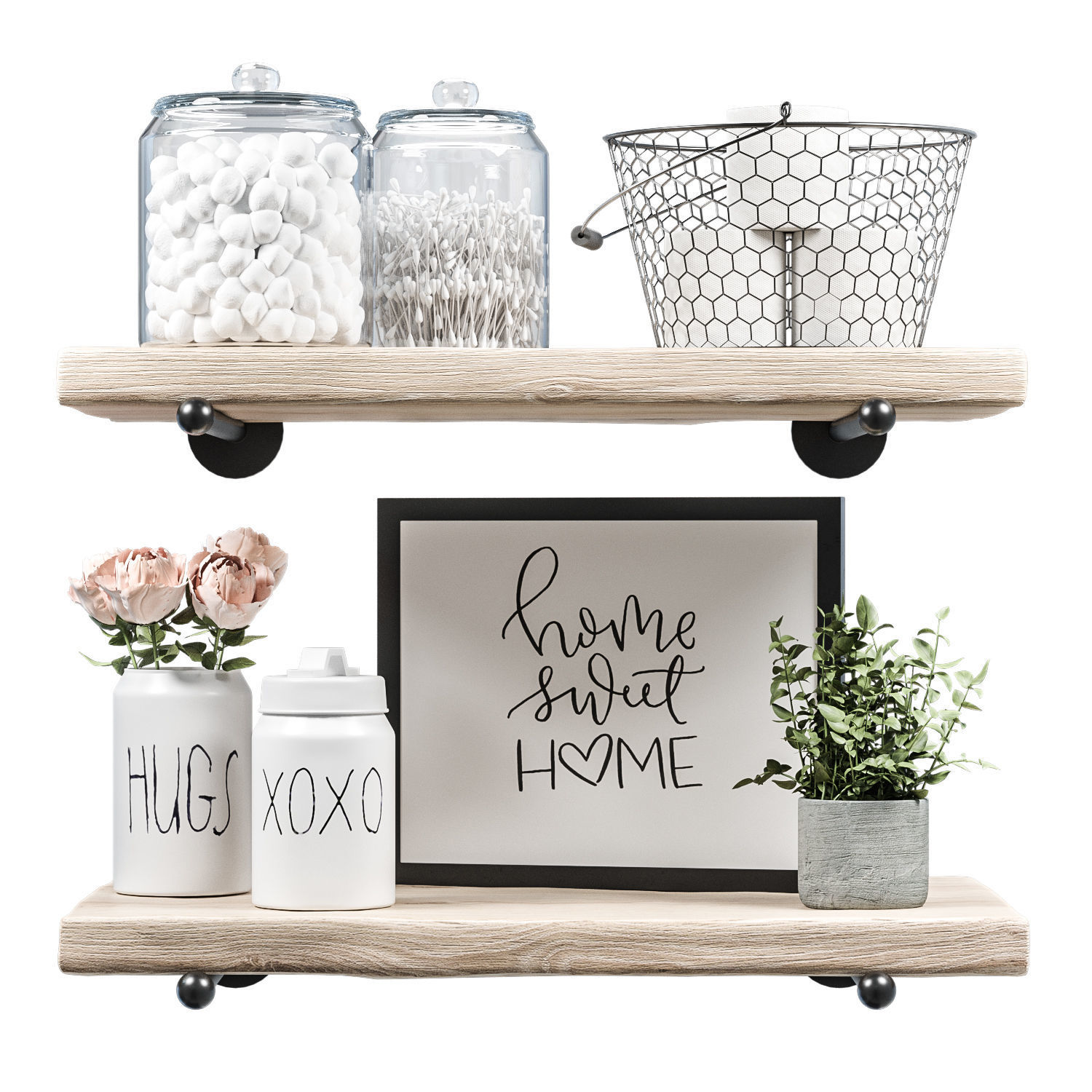 Farmhouse bath decor Set