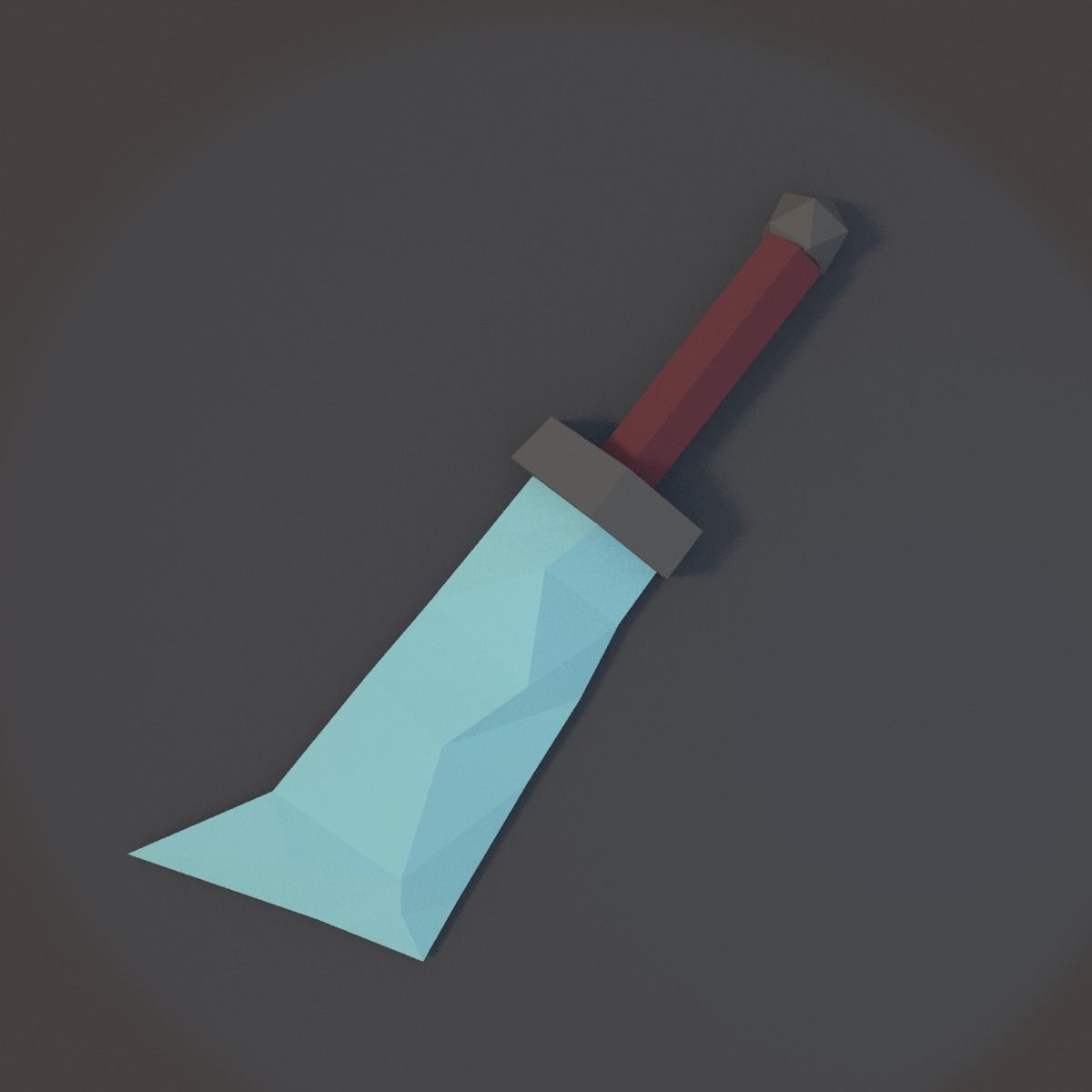 Low Poly Sword 02 3D asset | CGTrader