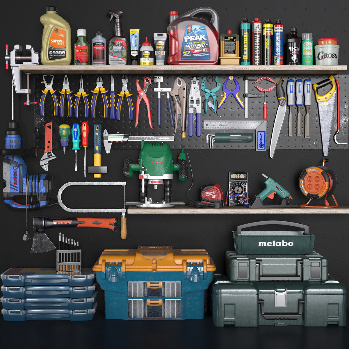 garage tools set 3