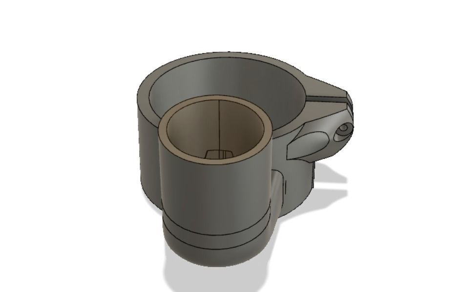 cnc vacuum attachment 65mm free 3D model 3D printable CGTrader