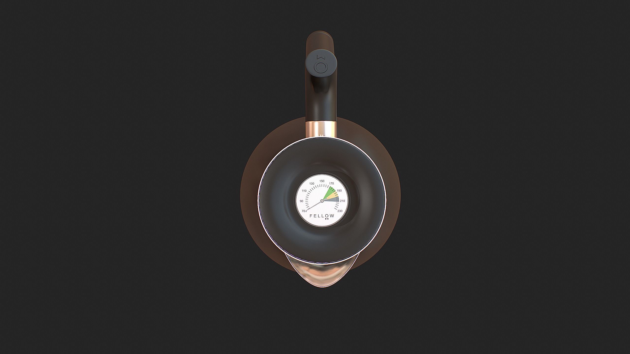 Fellow Raven Stovetop Tea Kettle 3D model CGTrader