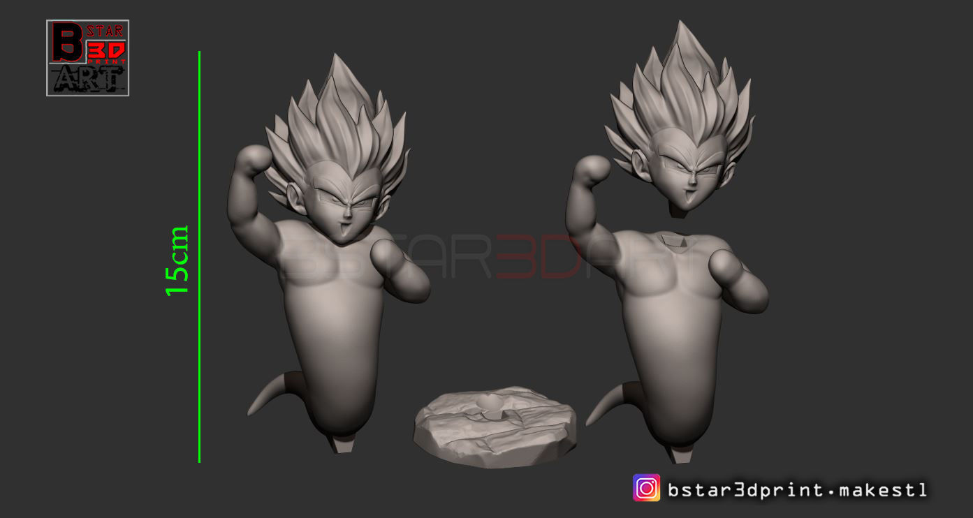 GotenKS Ghost version 02 from Dragon Ball Z 3D model 3D printable ...