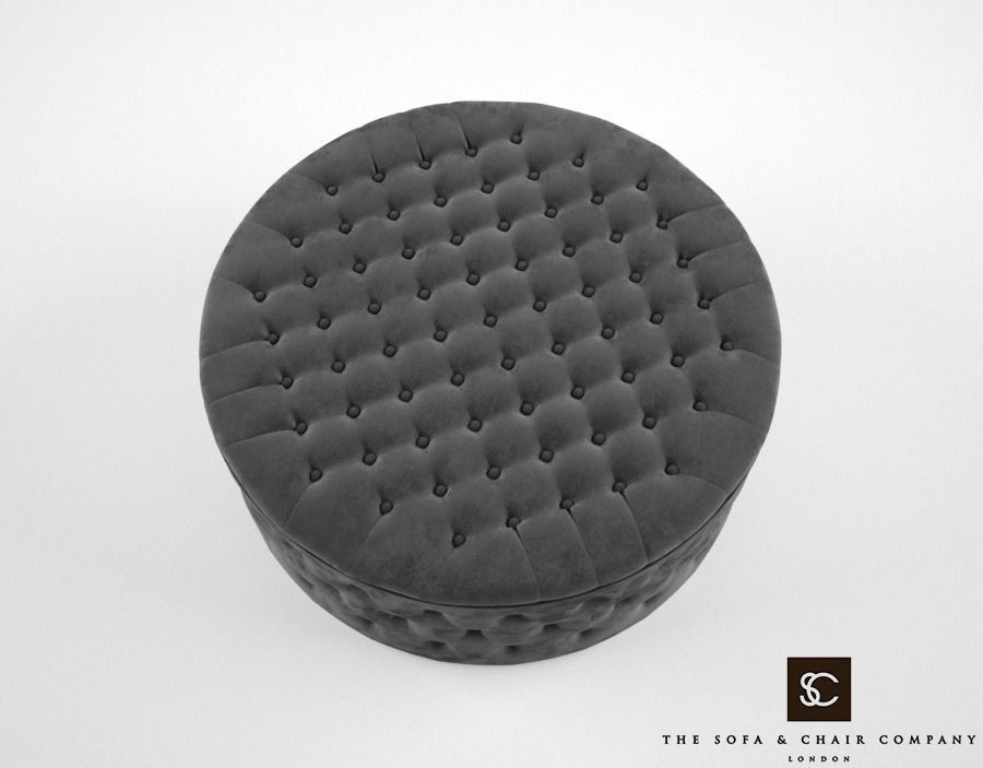 The Sofa and Chair Company Allegri Ottoman 3D model CGTrader