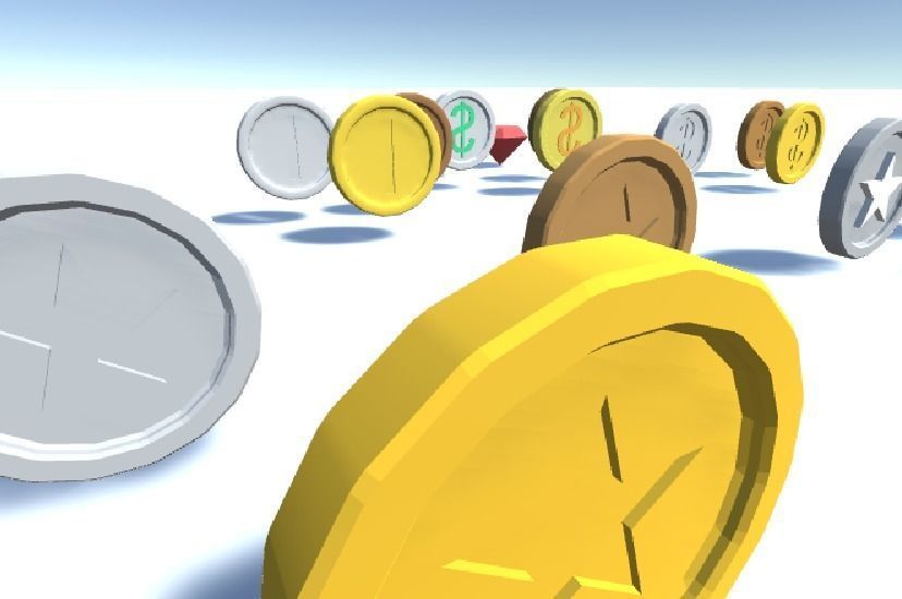 Coin and Ruby Package 3D model CGTrader