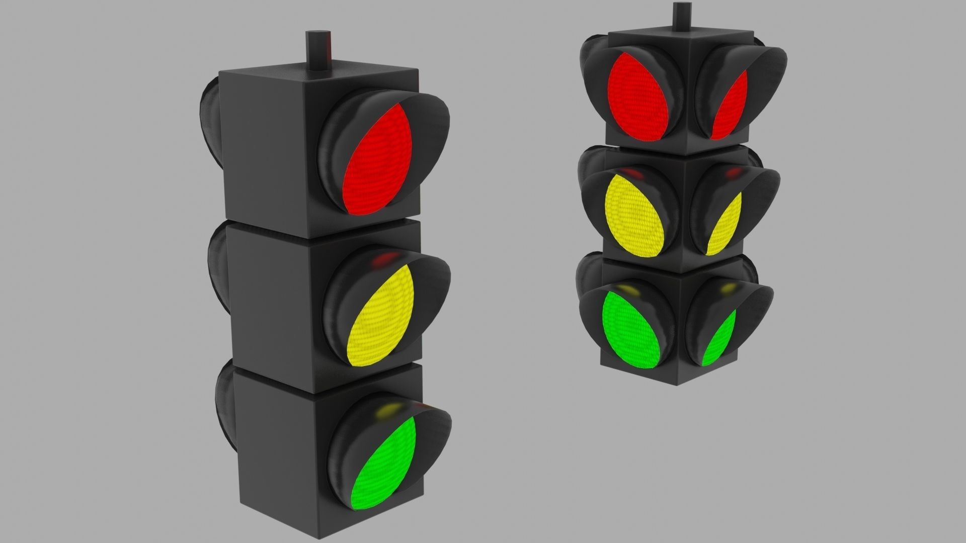 3D model Traffic Lights VR / AR / lowpoly CGTrader