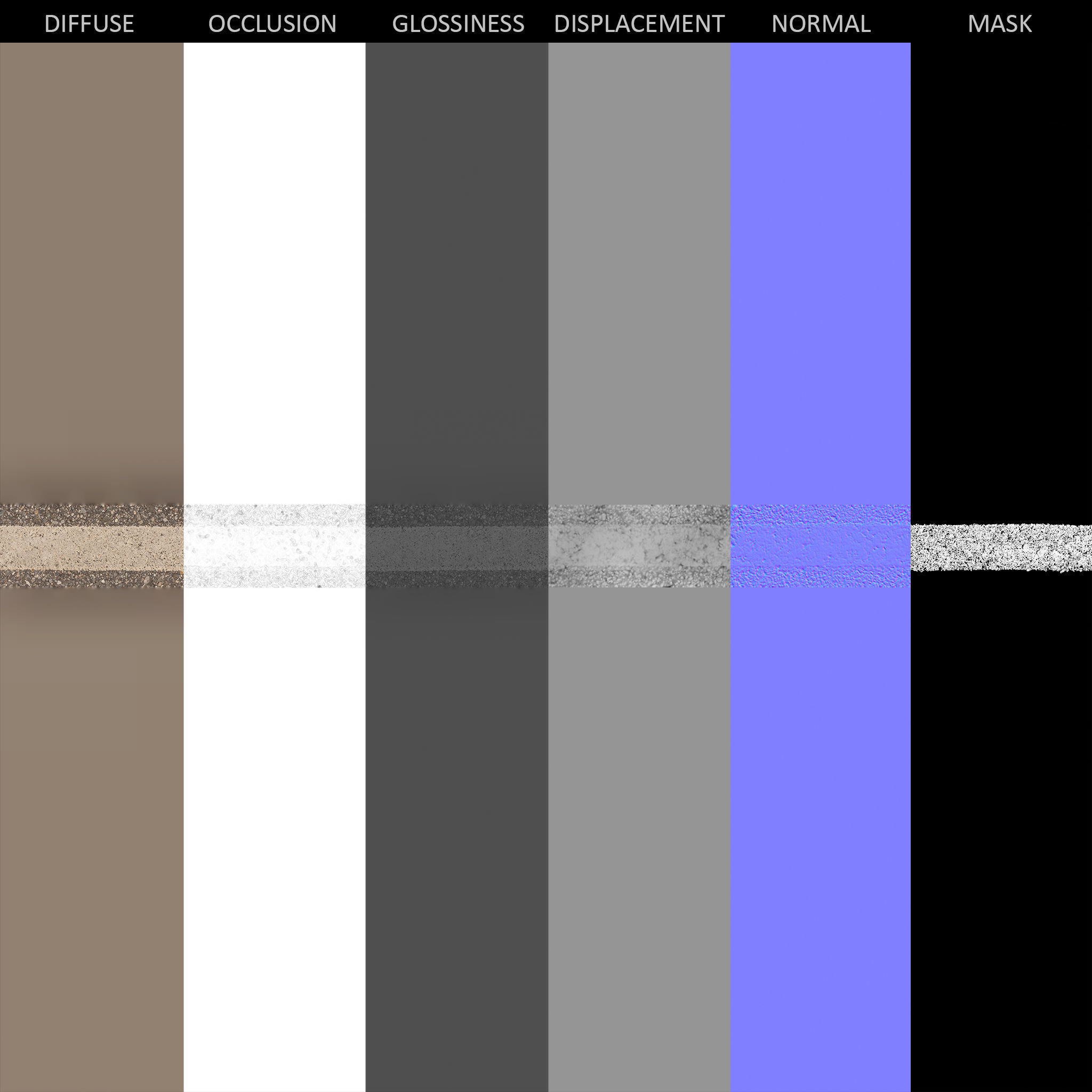 Road Line 02 - 8K Scan Texture | CGTrader