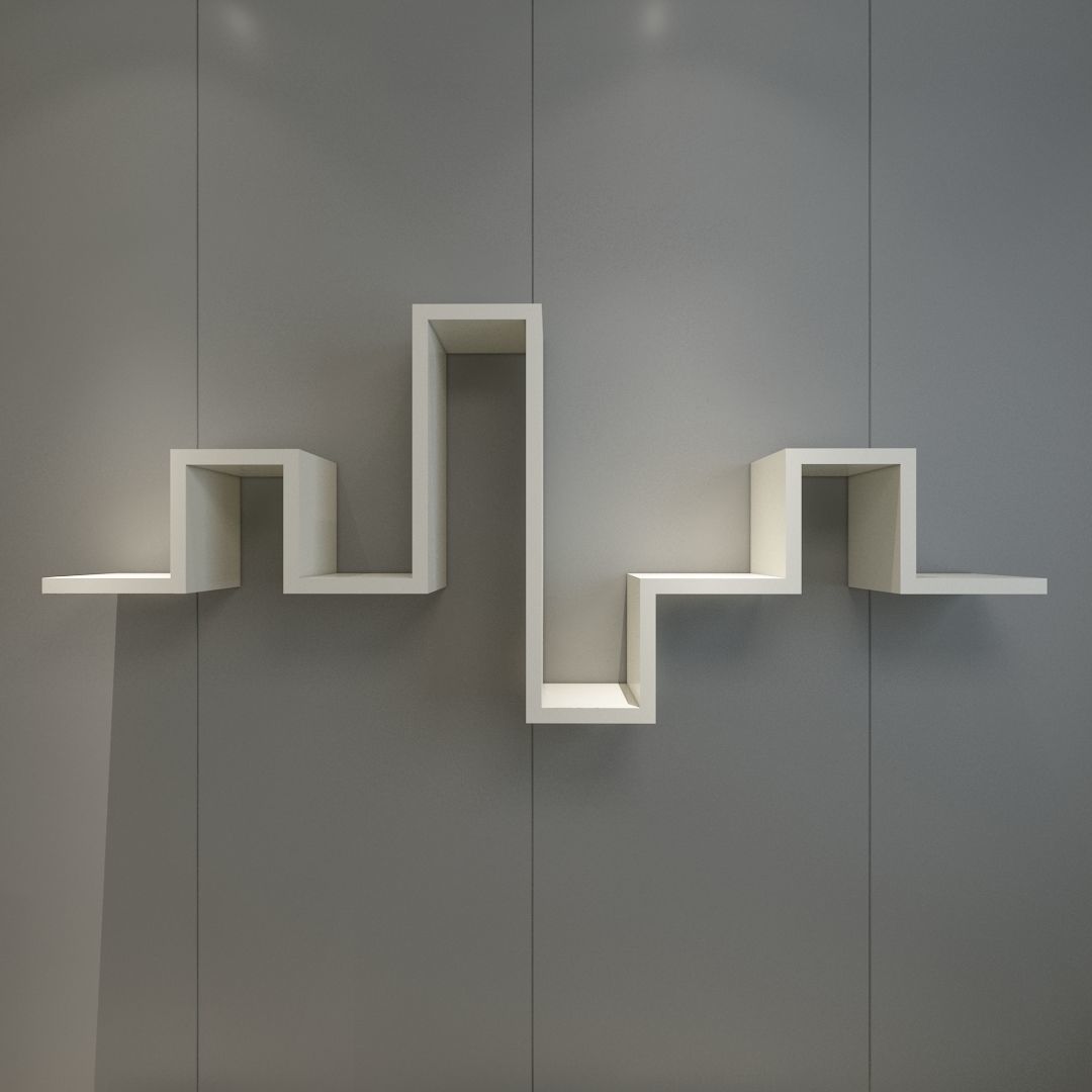 3D museum WALL SHELF CGTrader