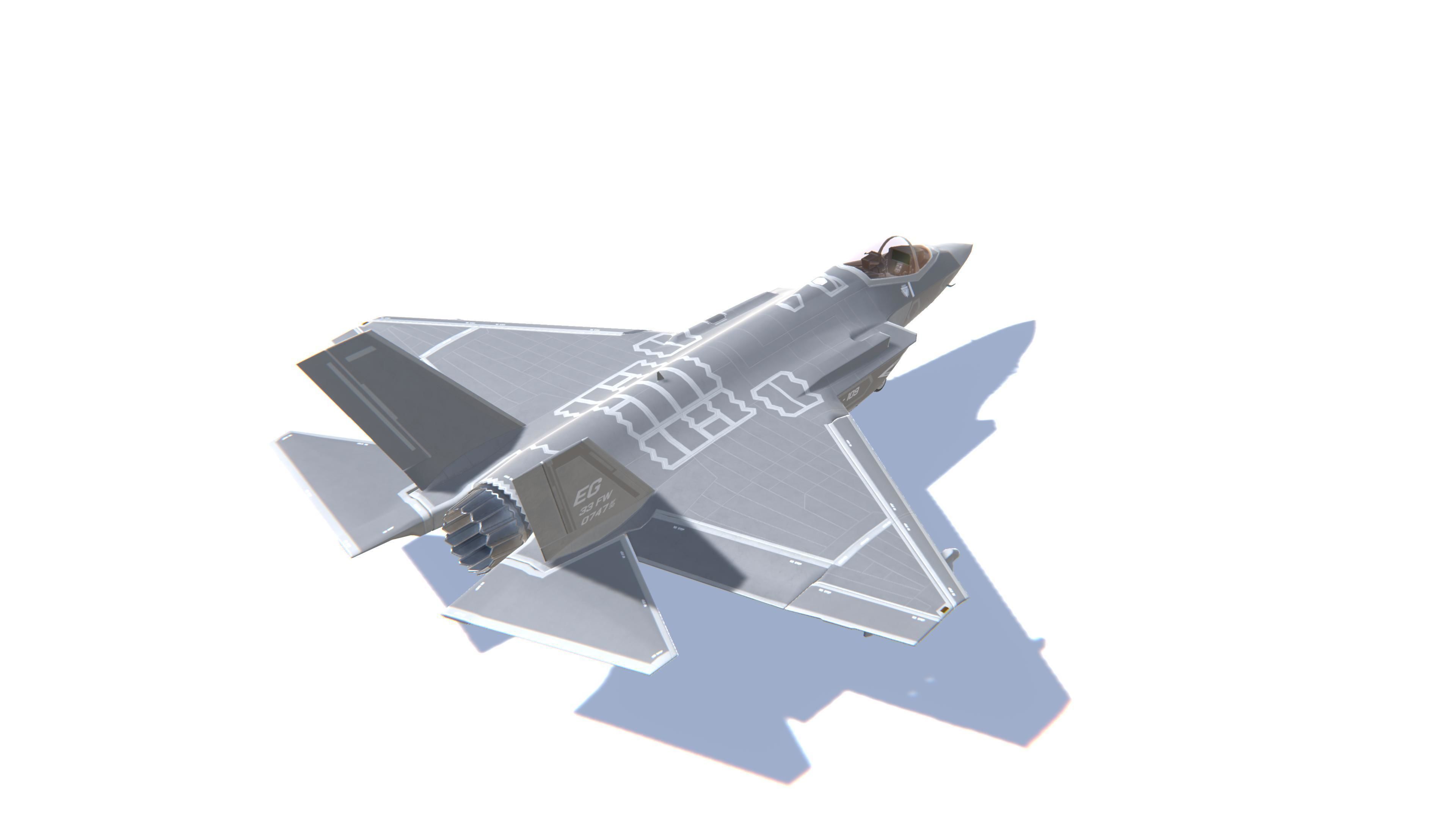 3D model F-35 Lightning Jet Fighter Aircraft VR / AR / low-poly | CGTrader