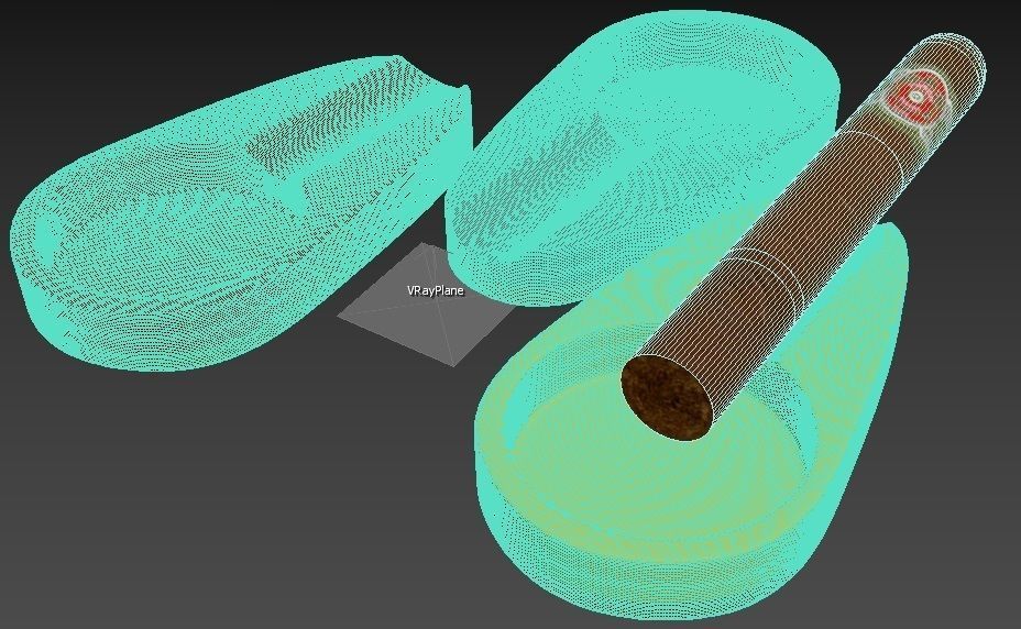 The Ashtrays cigar ashtray 3D model CGTrader