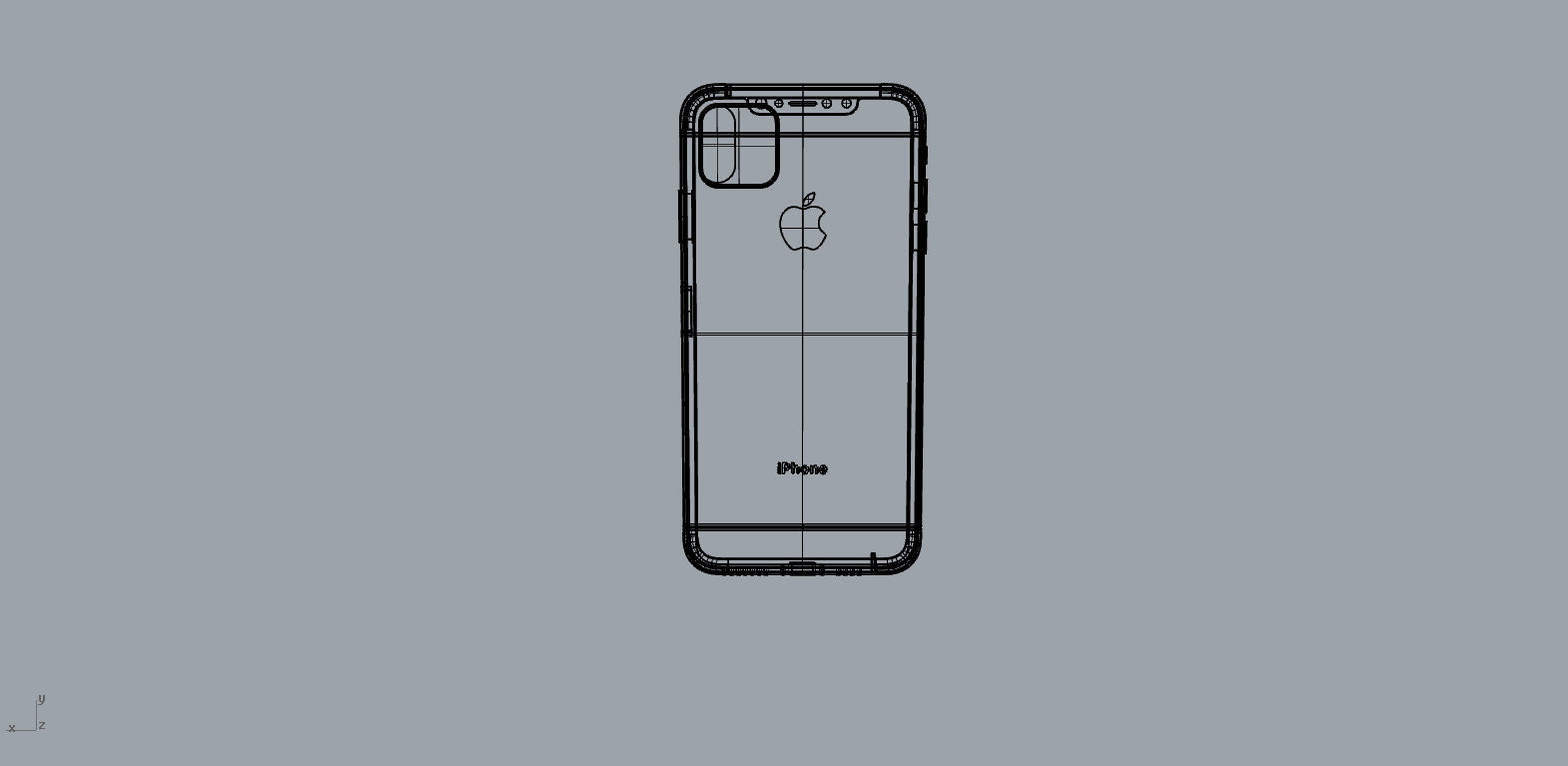 2019 iphone XI Max Space Gray 3D model 3D printable | CGTrader
