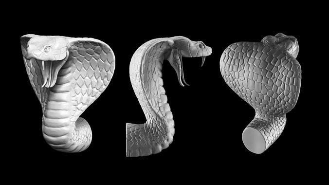 Cobra head 3D model 3D printable | CGTrader