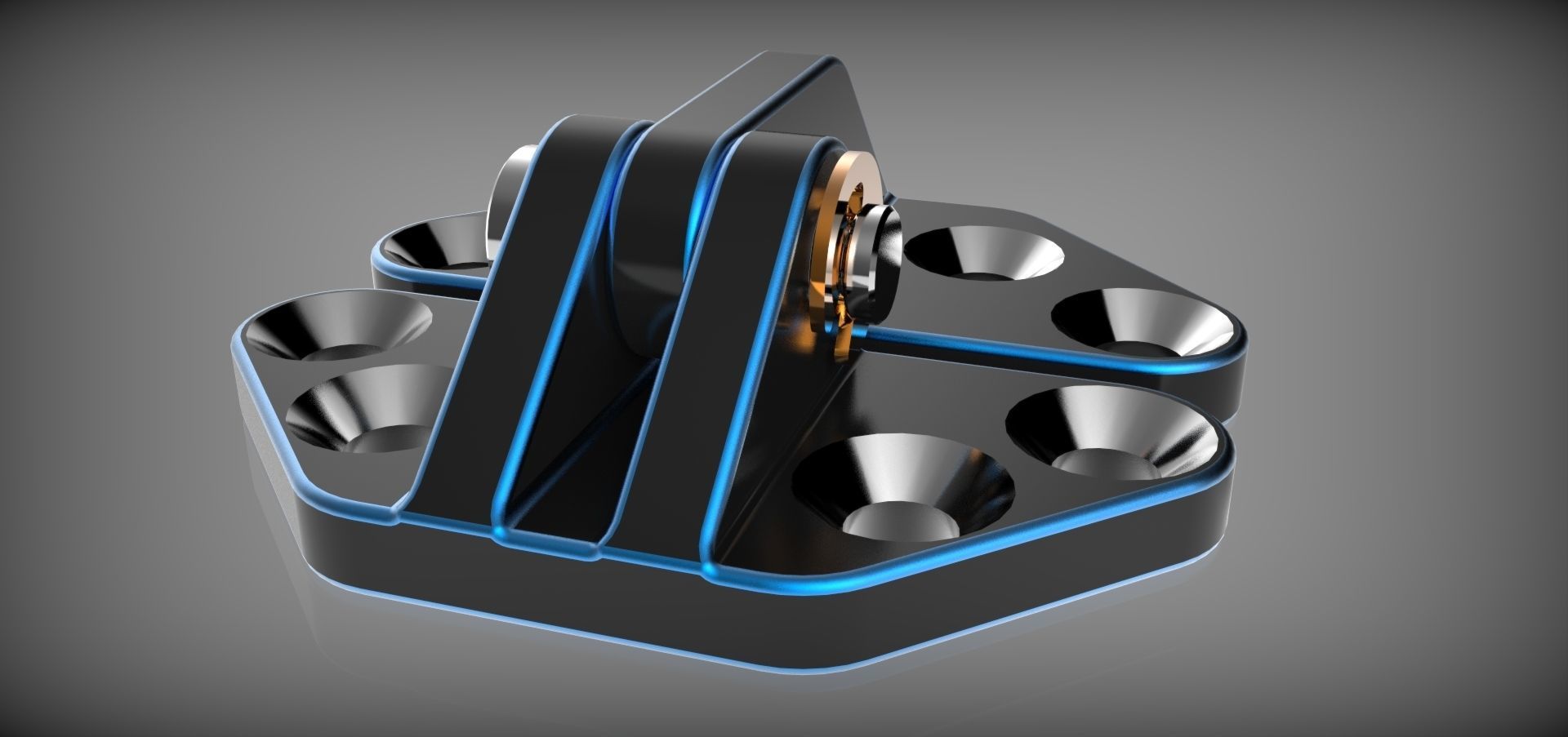 3D Printable Model Door Hinge CGTrader