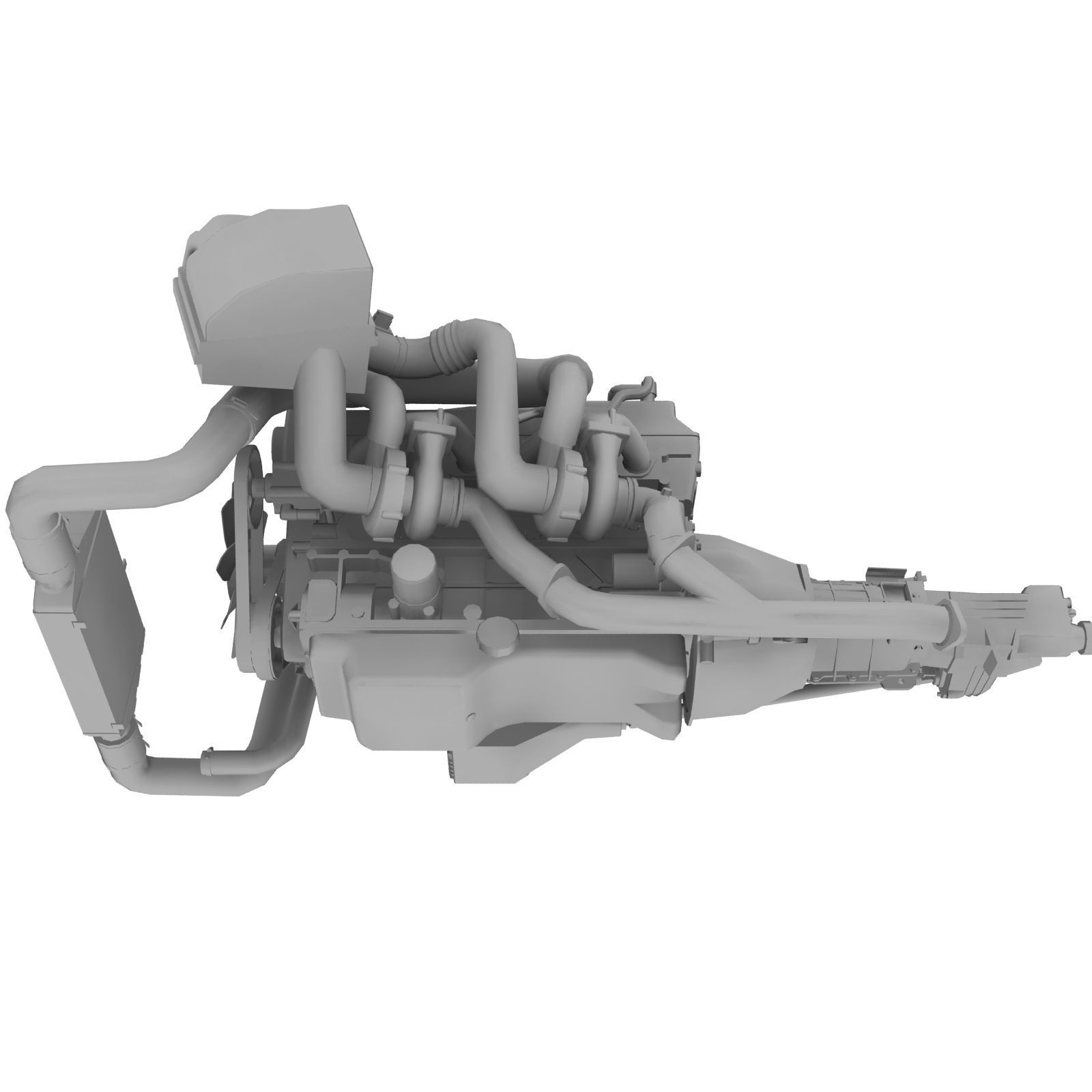 3D model Nissan RB26DETT R34 GTR engine VR / AR / low-poly | CGTrader