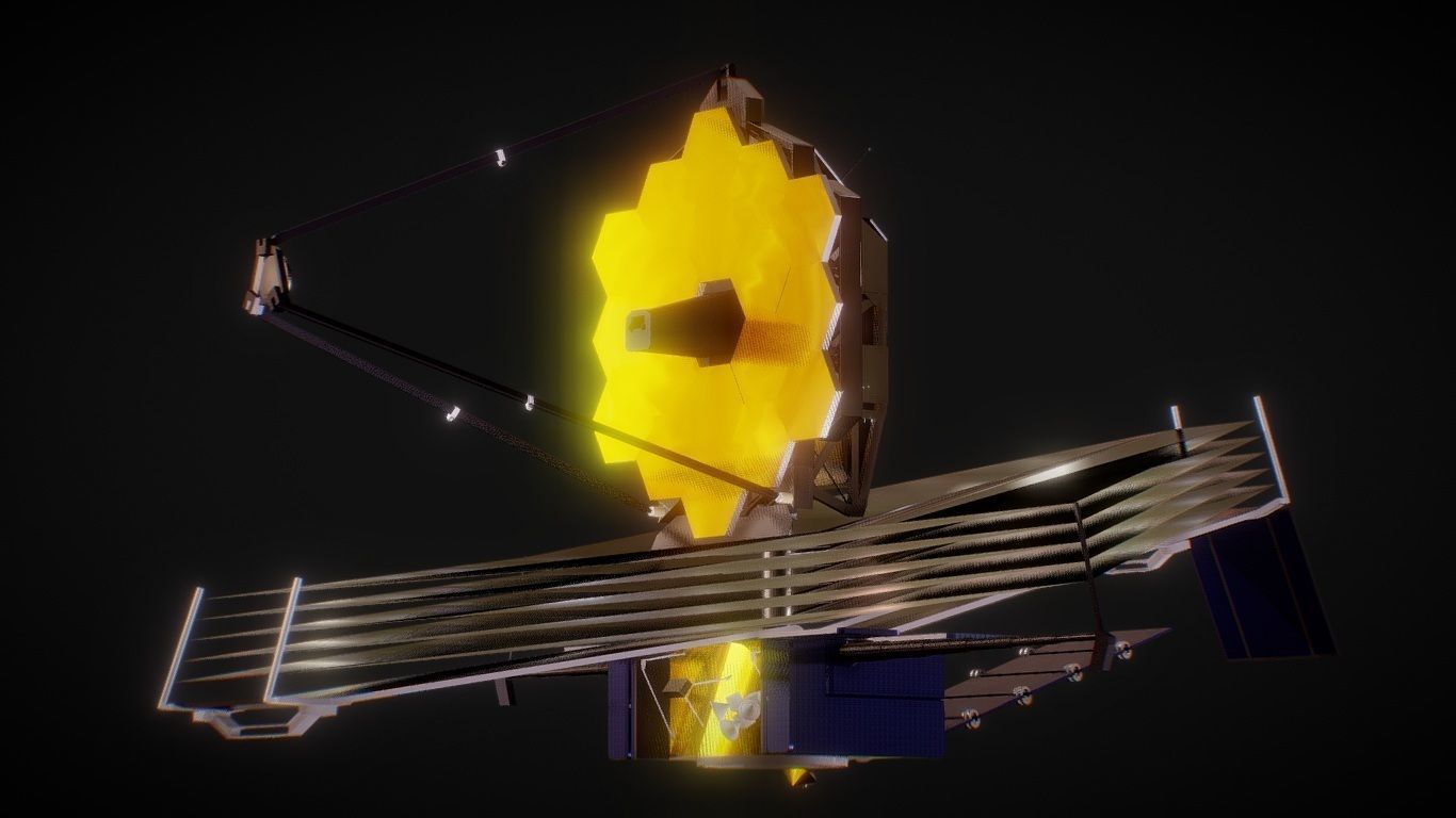 3D model James b Space Telescope CGTrader