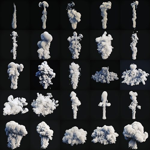 Smoke Pack 25 Models 3D Model Collection CGTrader