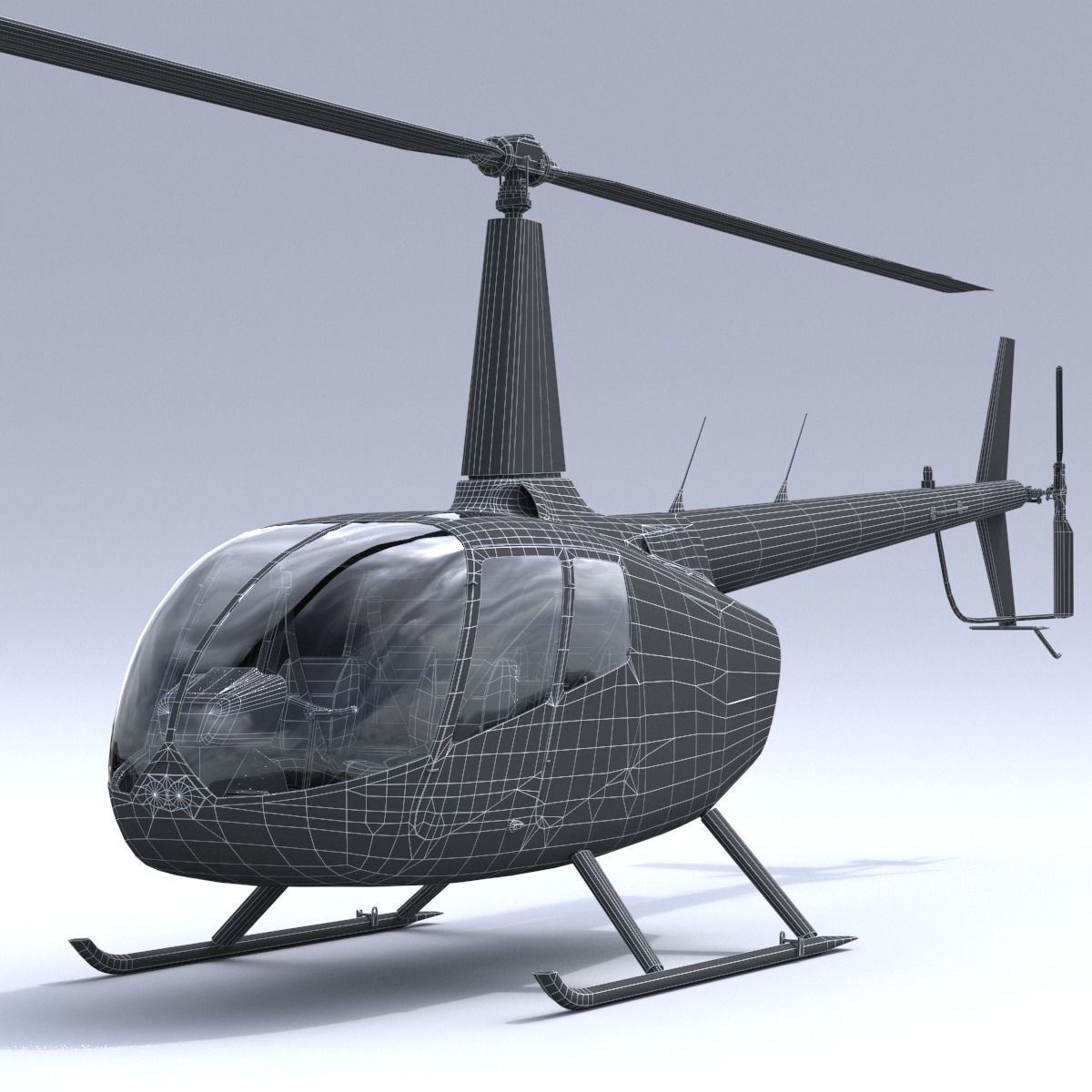 Robinson R66 3D model | CGTrader