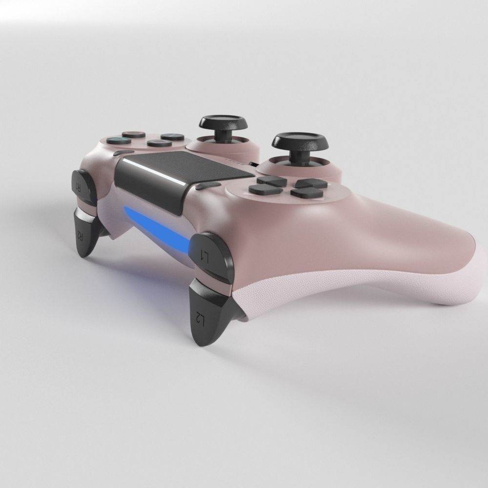 Sony PlayStation 4 DualShock Controller Rose Gold Edition 3D model