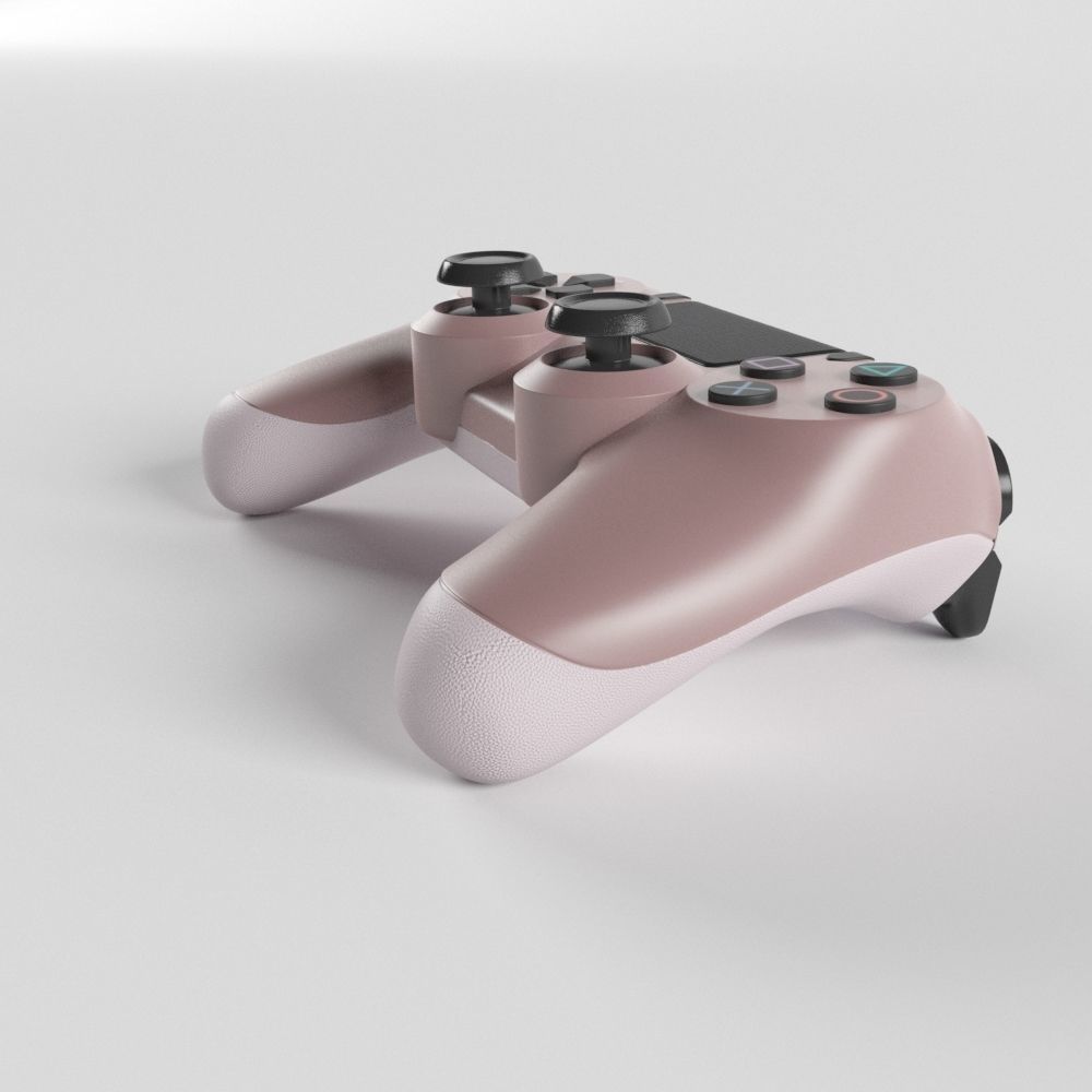 Sony PlayStation 4 DualShock Controller Rose Gold Edition 3D model