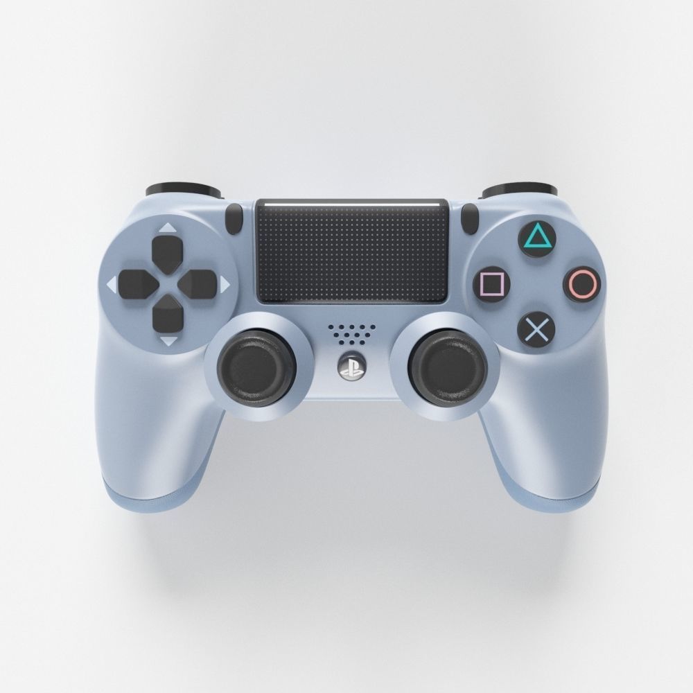 Sony PlayStation 4 DualShock Controller Titanium Blue Edition 3D model