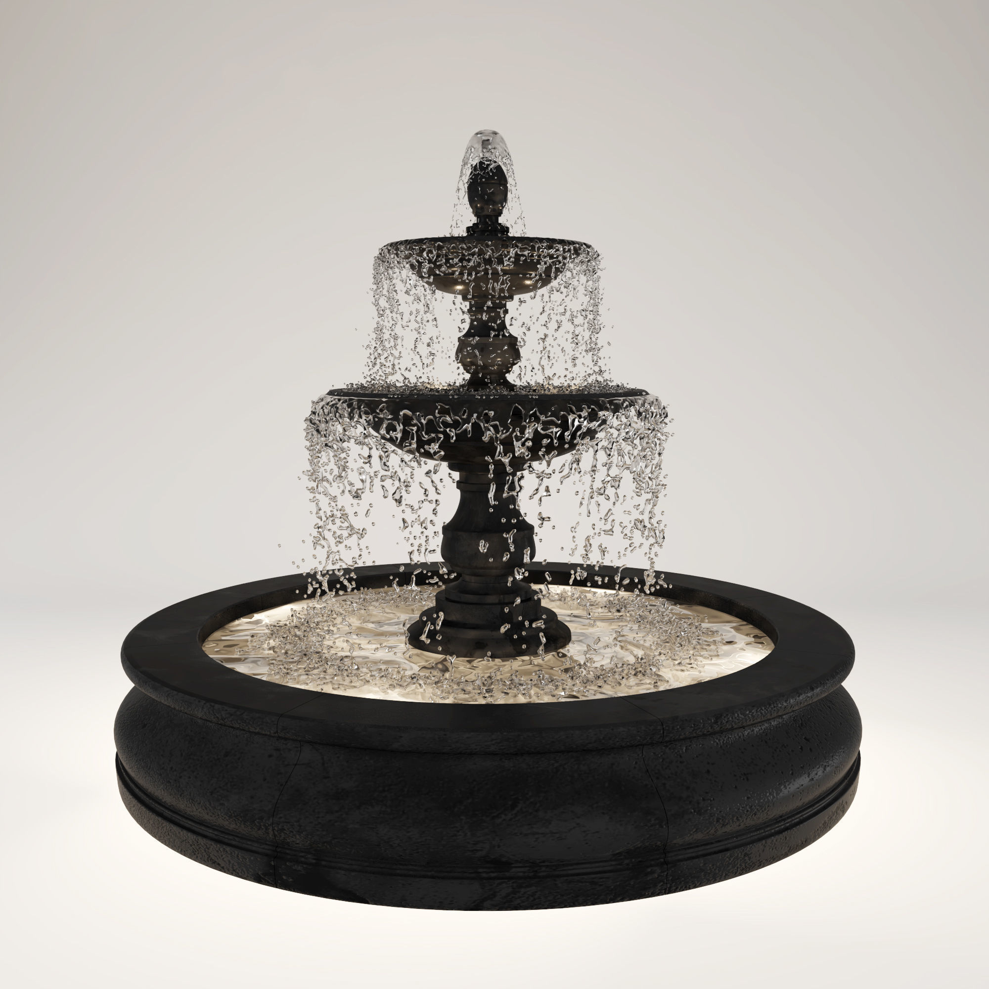 Fountain 12 3D model CGTrader