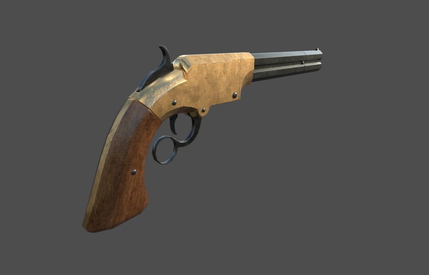 3D model Volcanic Pistol VR AR low-poly 3D model VR / AR / low-poly ...