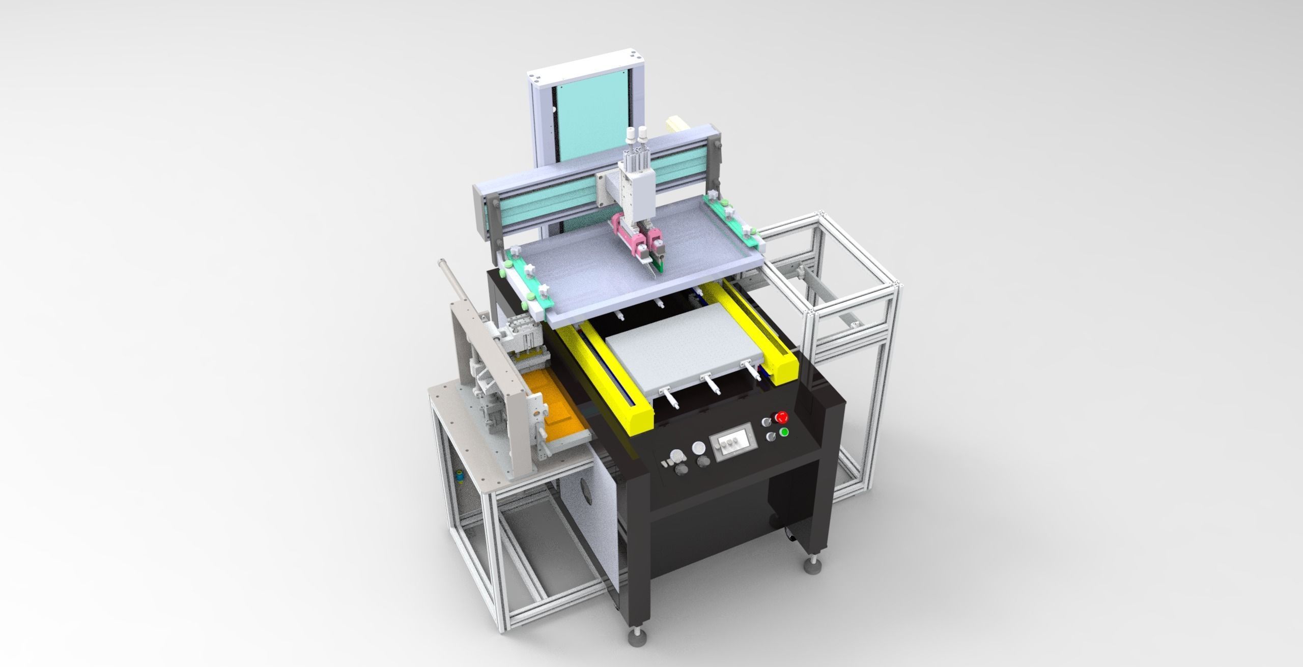 Animation Print Machine Printing equipment 3D model animated rigged | CGTrader