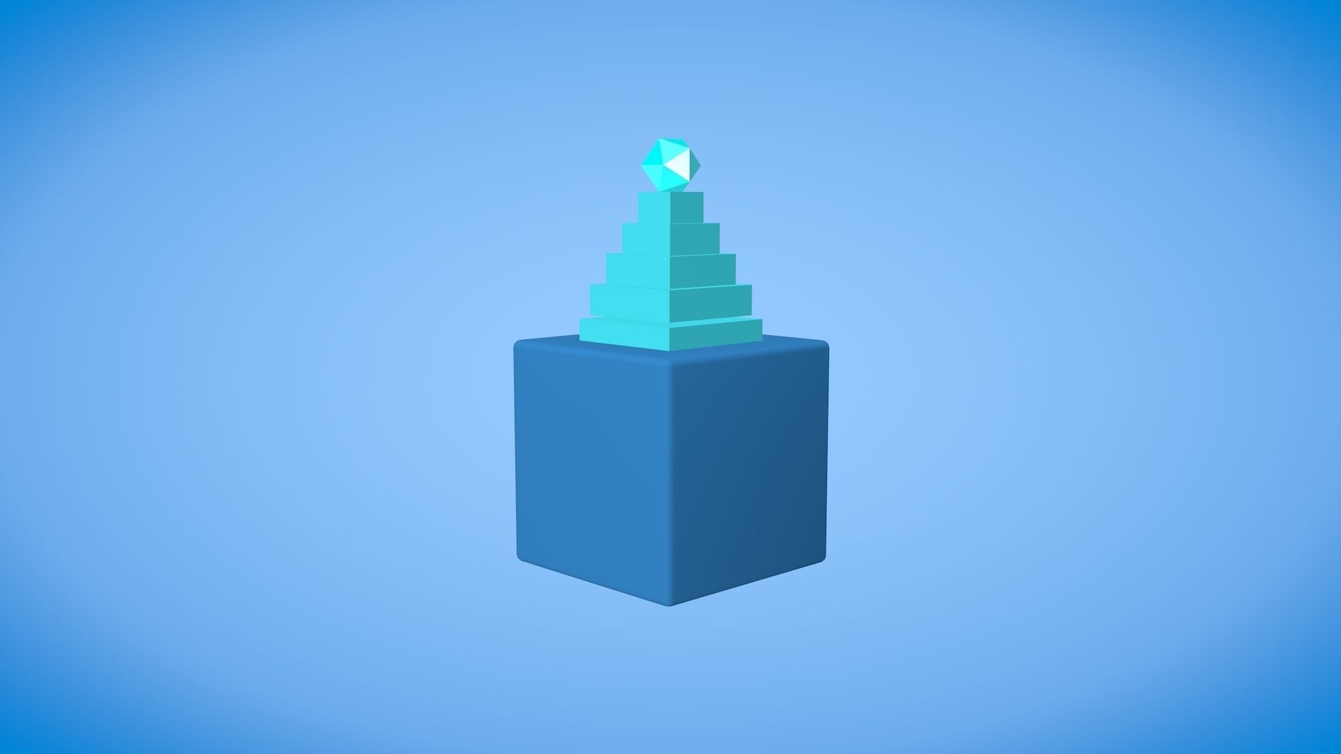3D model Cube Pyramid VR / AR / low-poly | CGTrader