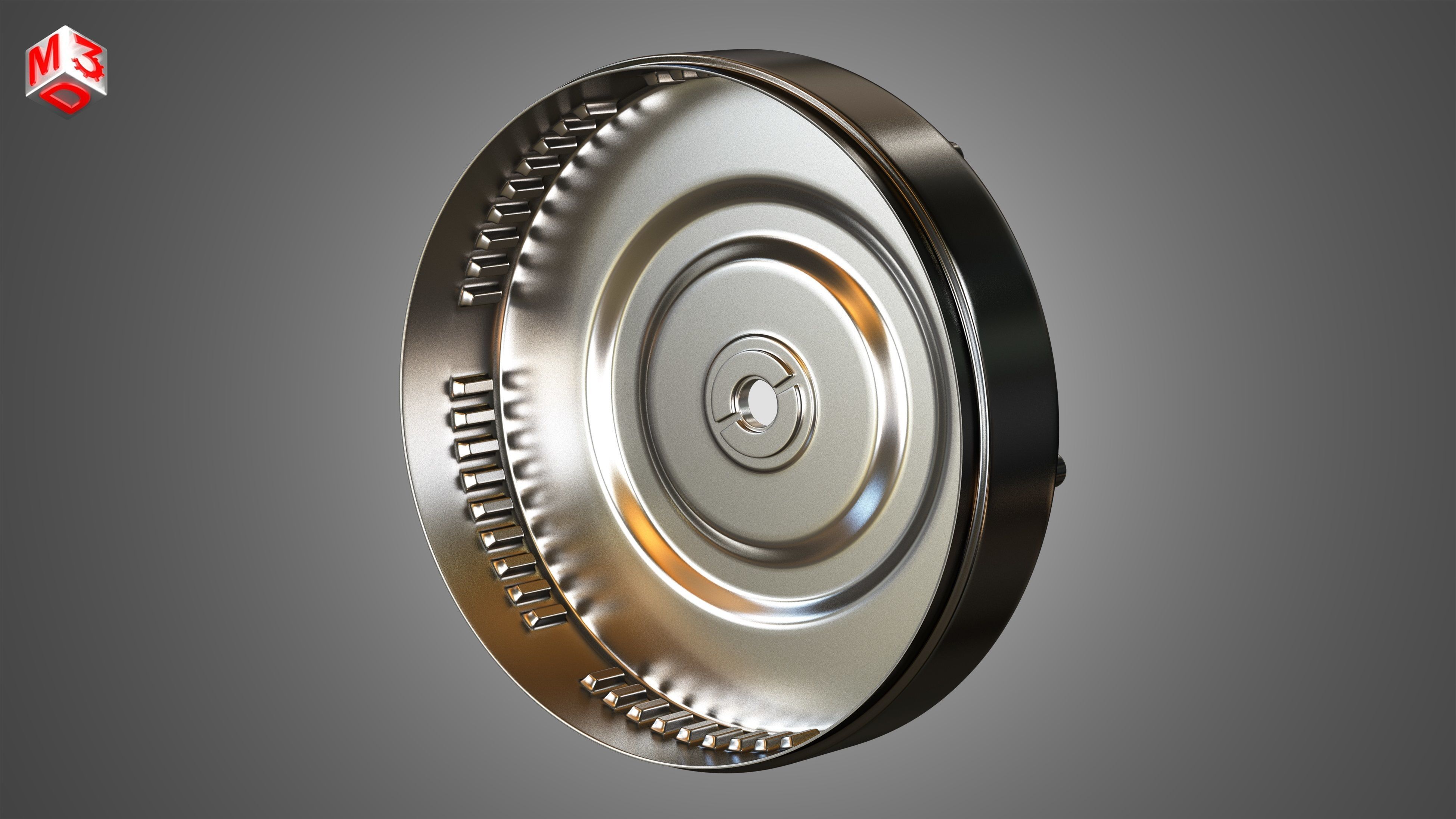 Transmission Torque Converter with 5 Interior Parts 3D model CGTrader